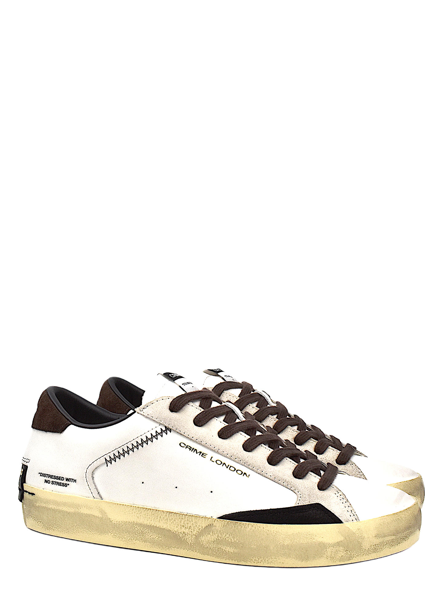 SNEAKERS CRIME LONDON 10003 BIANCO
