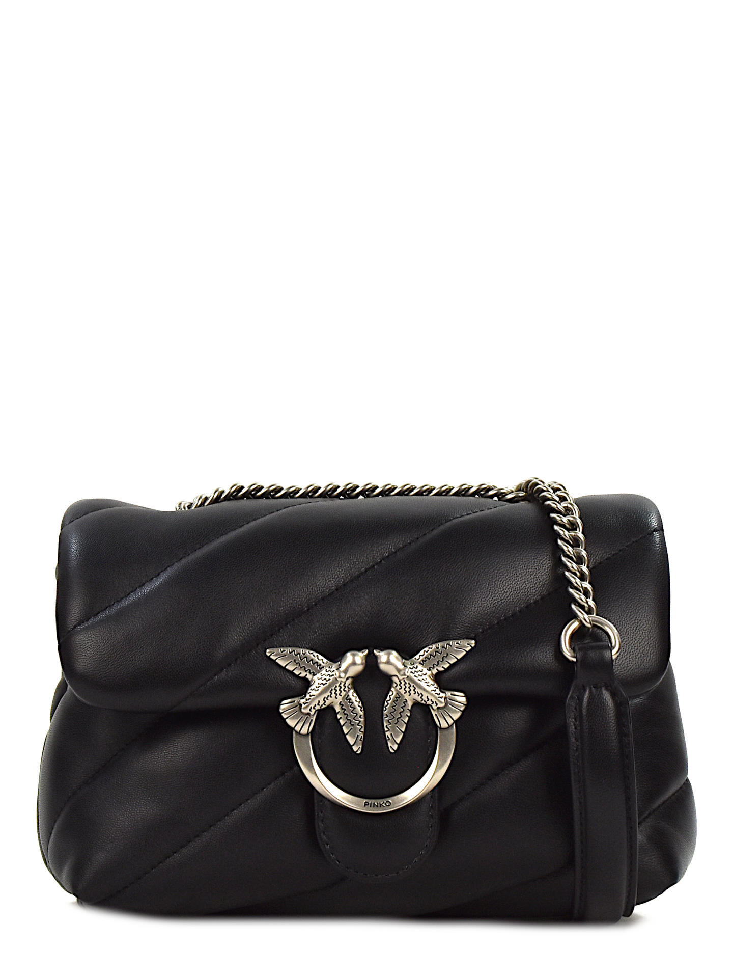 BORSA PINKO 100039 NERO/ARGENTO