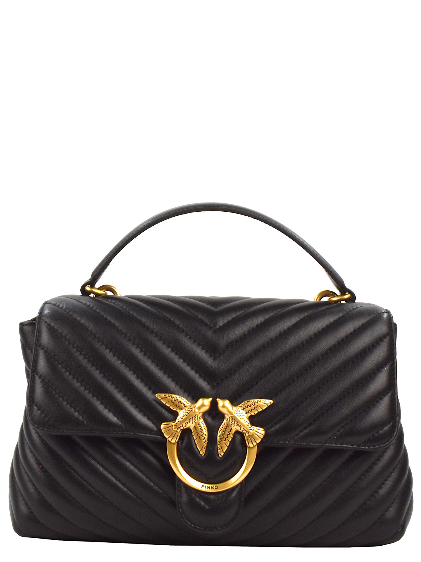 BORSA PINKO 100043A NERO/ORO