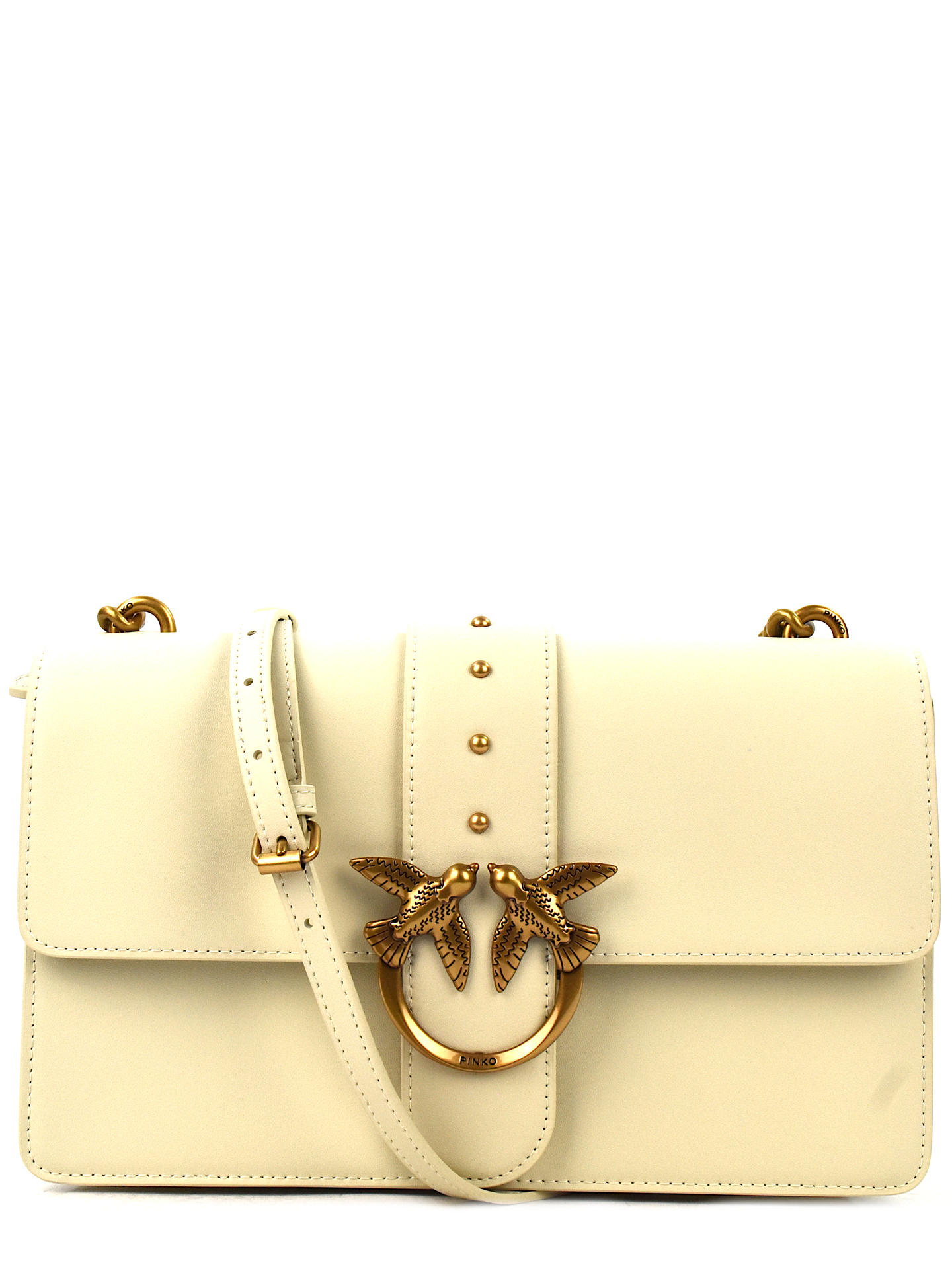 BORSA PINKO 100053A0F1 BIANCO/ORO