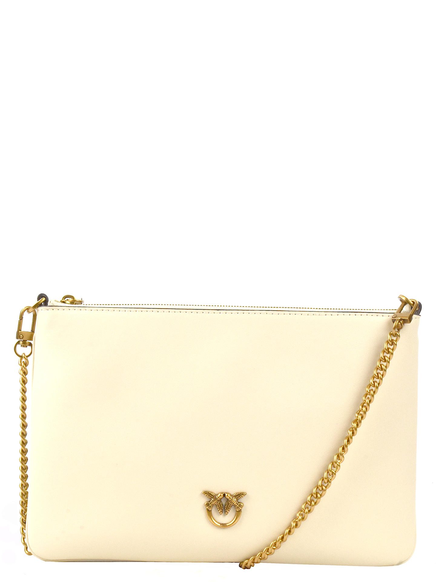 BORSA PINKO 100455A BIANCO/ORO