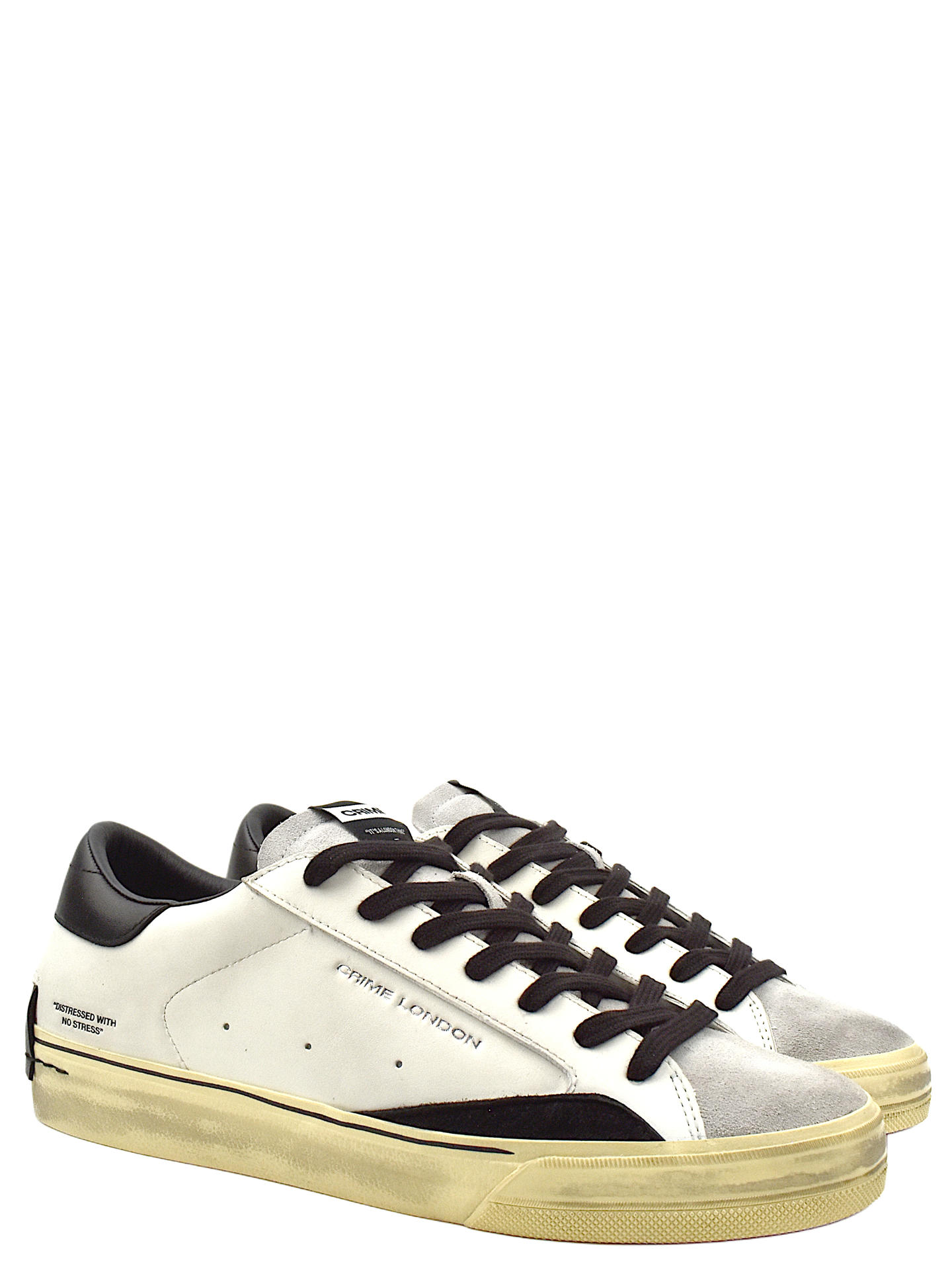 SNEAKERS CRIME LONDON 10050 BIANCO