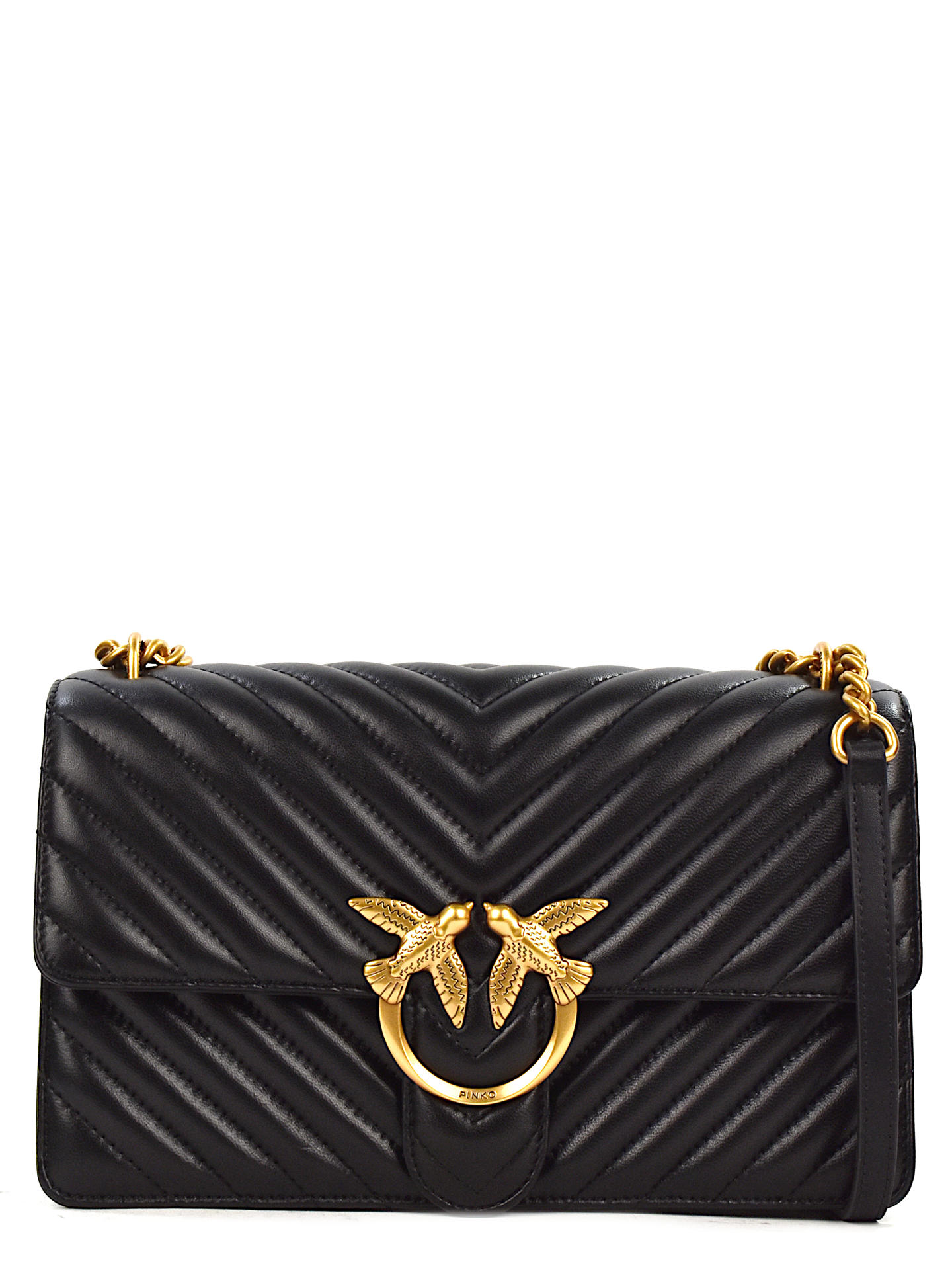BORSA PINKO 100941A0G NERO/ORO