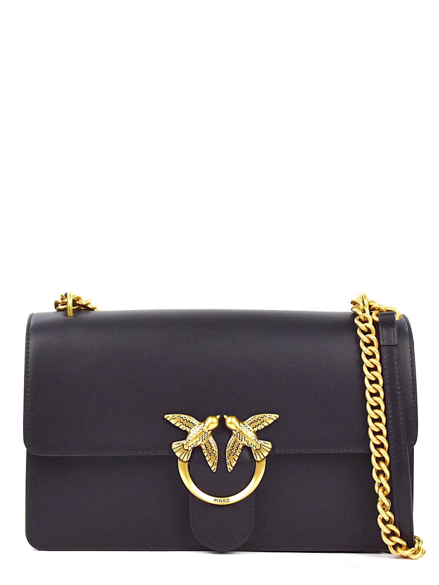 BORSA PINKO 100941A NERO/ORO