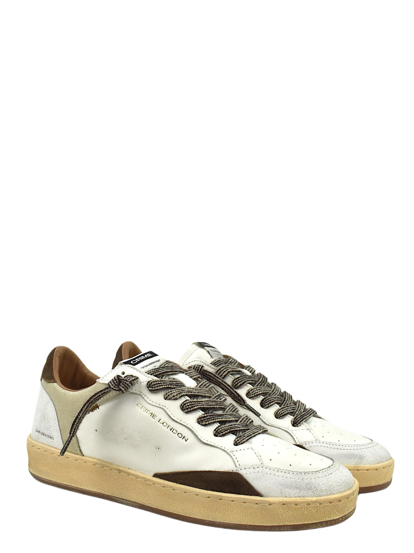SNEAKERS CRIME LONDON 10200 BIANCO