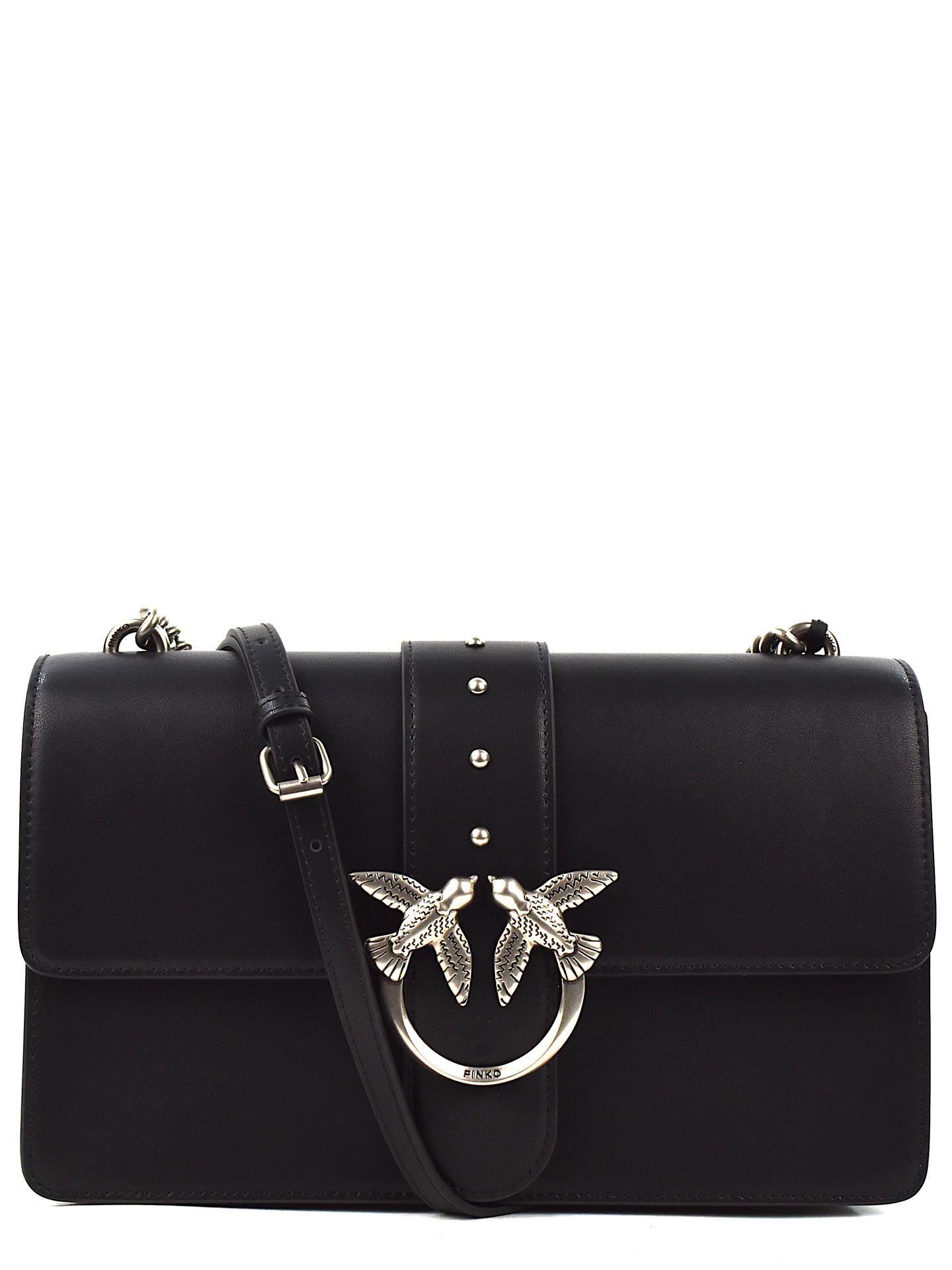 BORSA PINKO 105857 NERO/ARGENTO