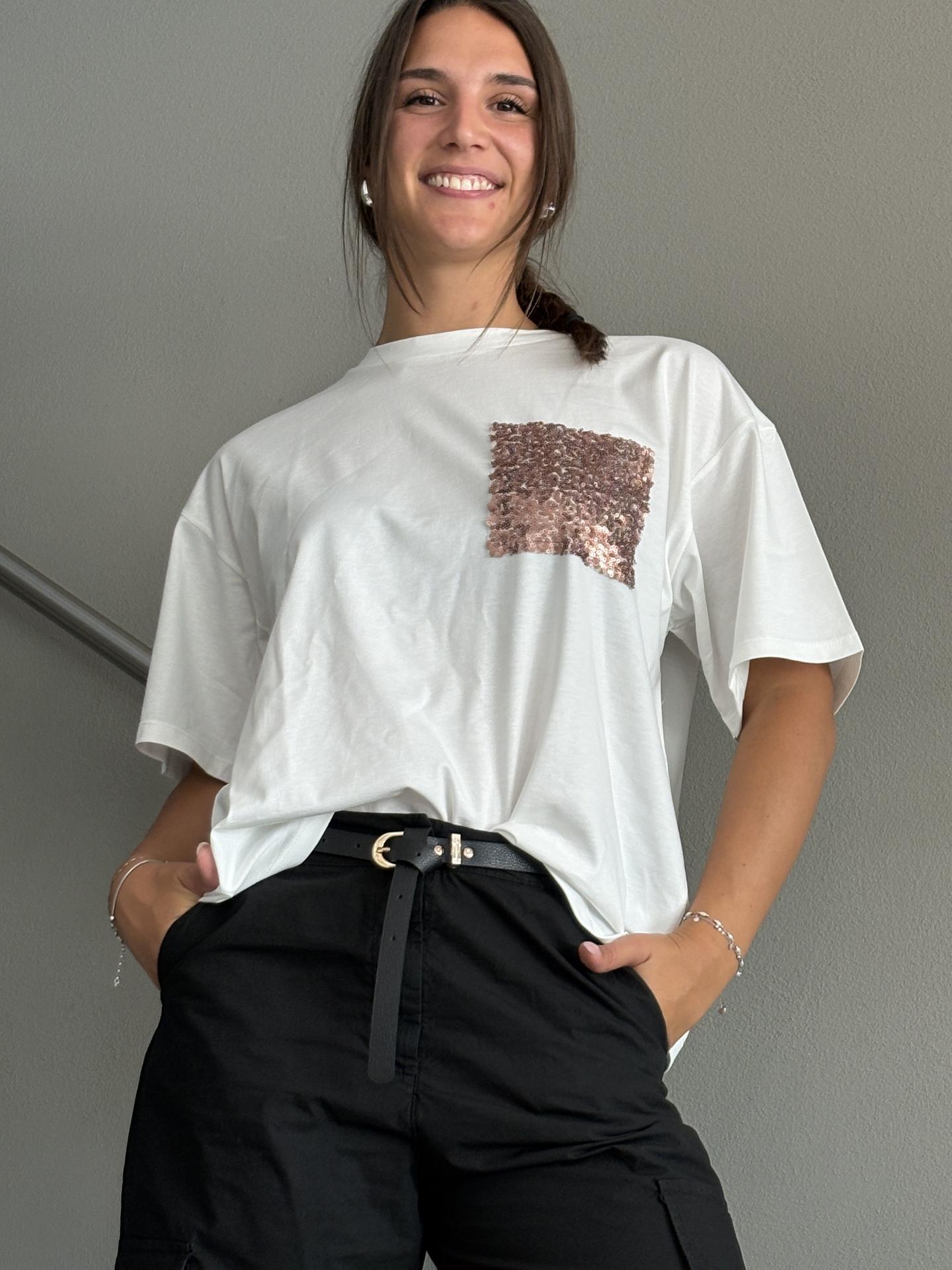T-SHIRT SUSY MIX 12195 BEIGE