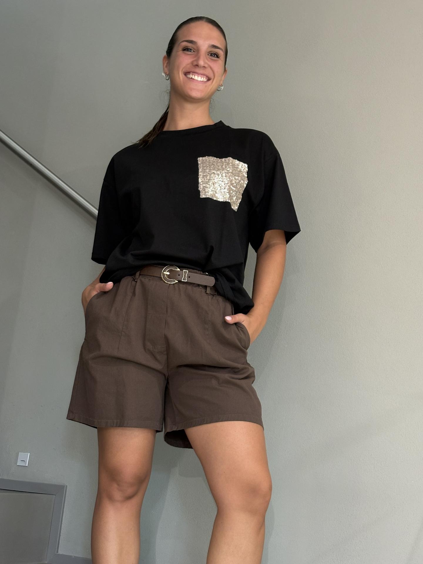T-SHIRT SUSY MIX 12195 NERO