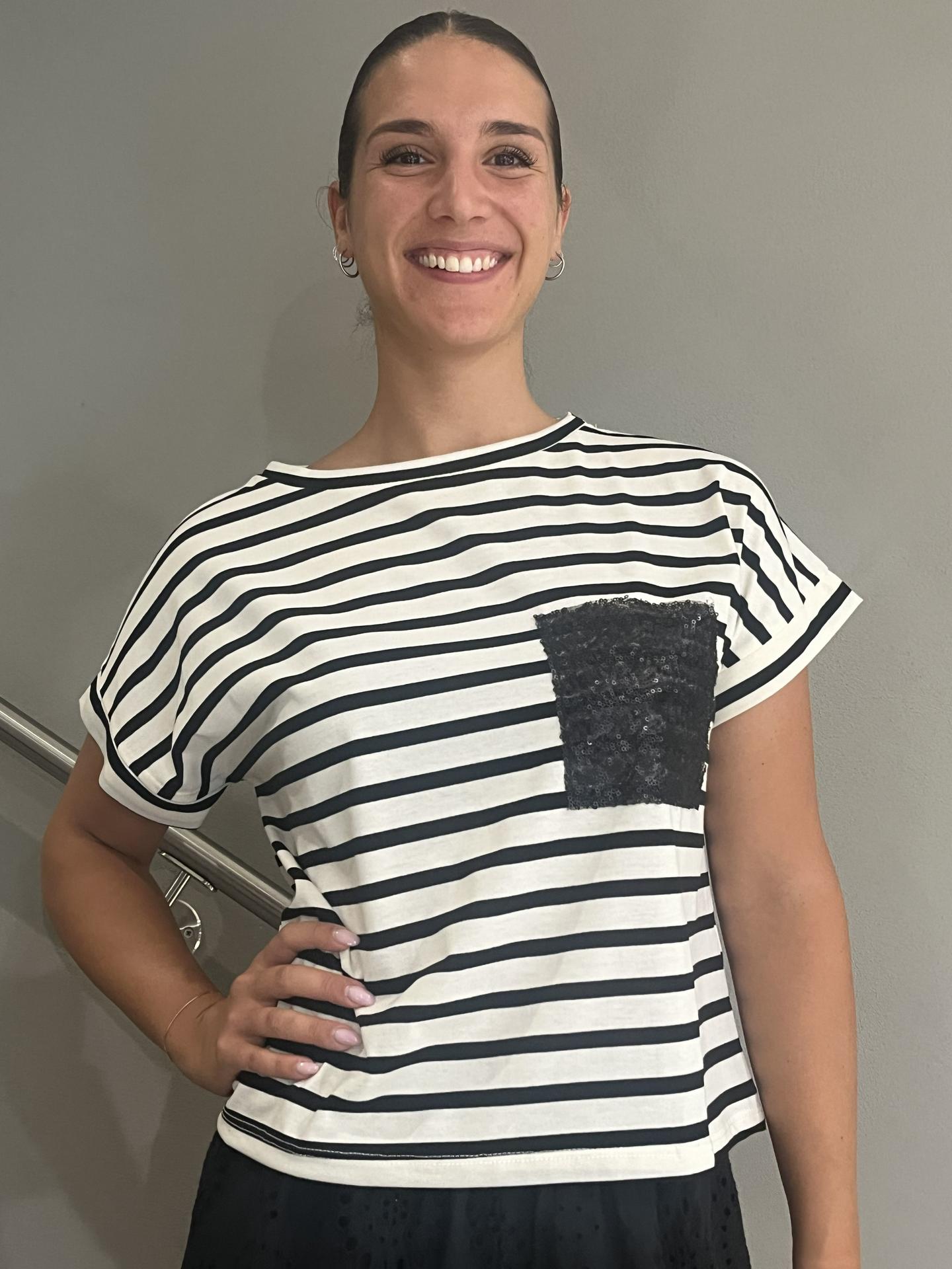 T-SHIRT SUSY MIX 12261 NERO