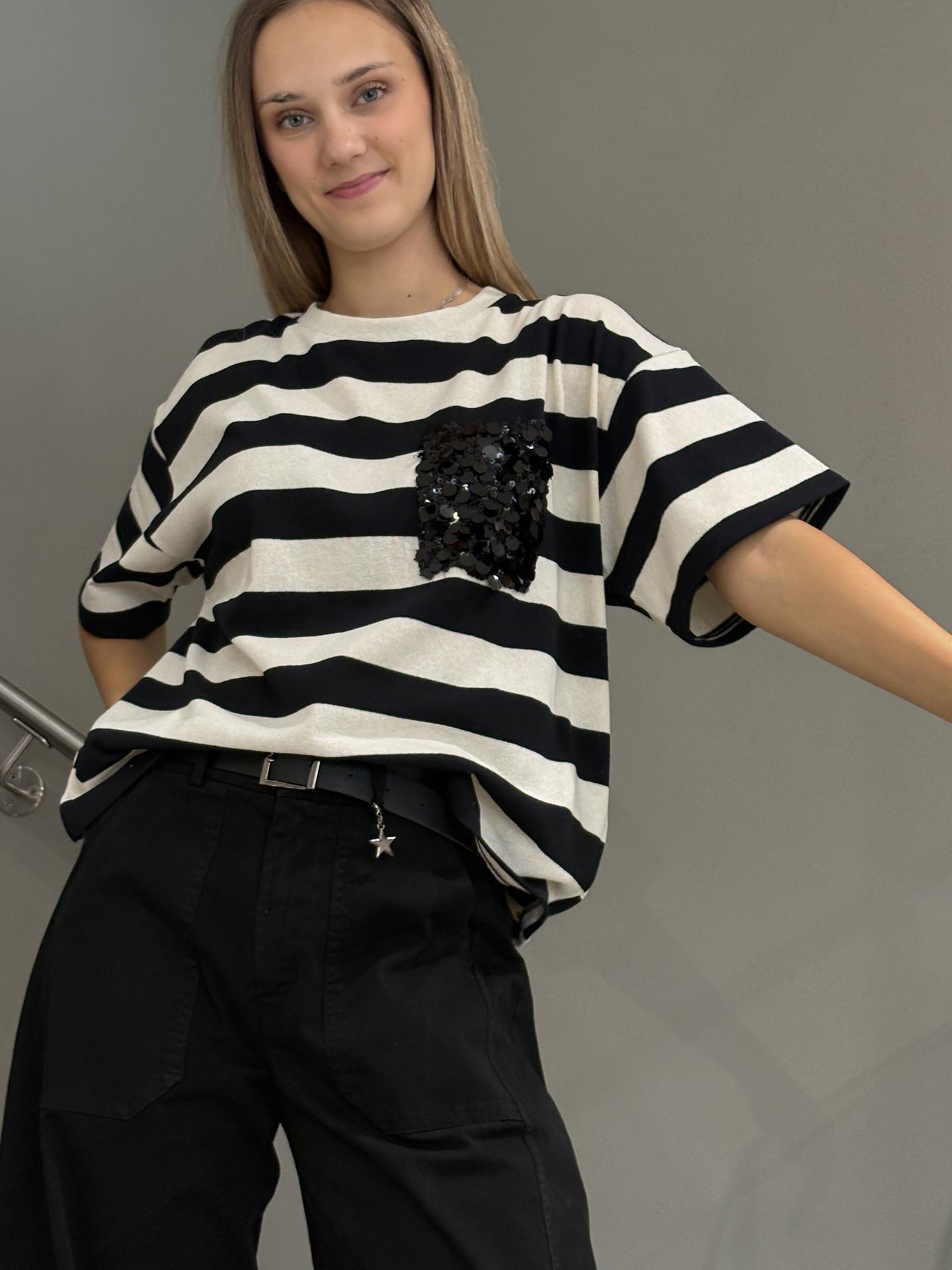 MAGLIA SUSY MIX 12388 NERO