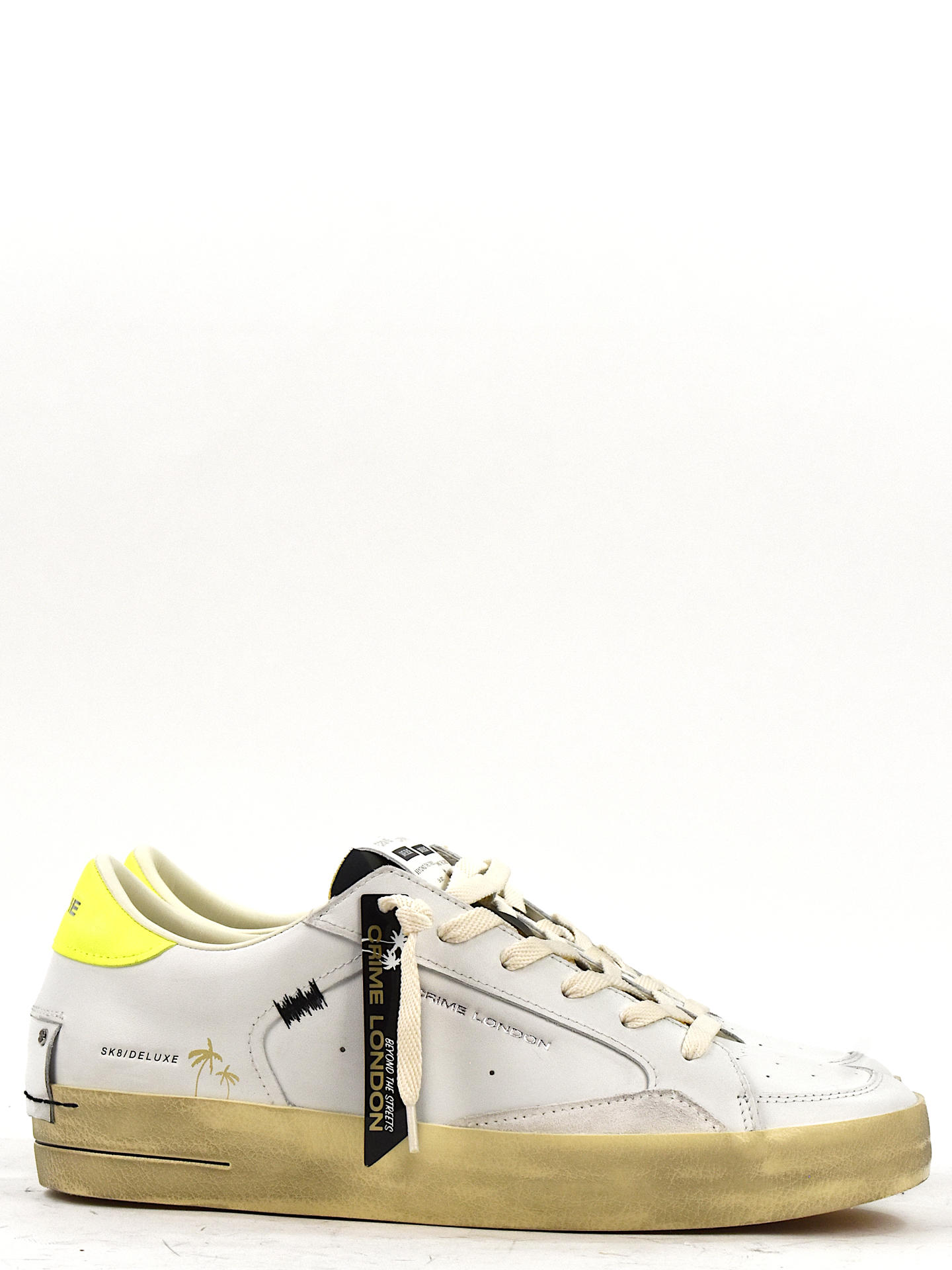 SNEAKERS CRIME LONDON 14108 BIANCO