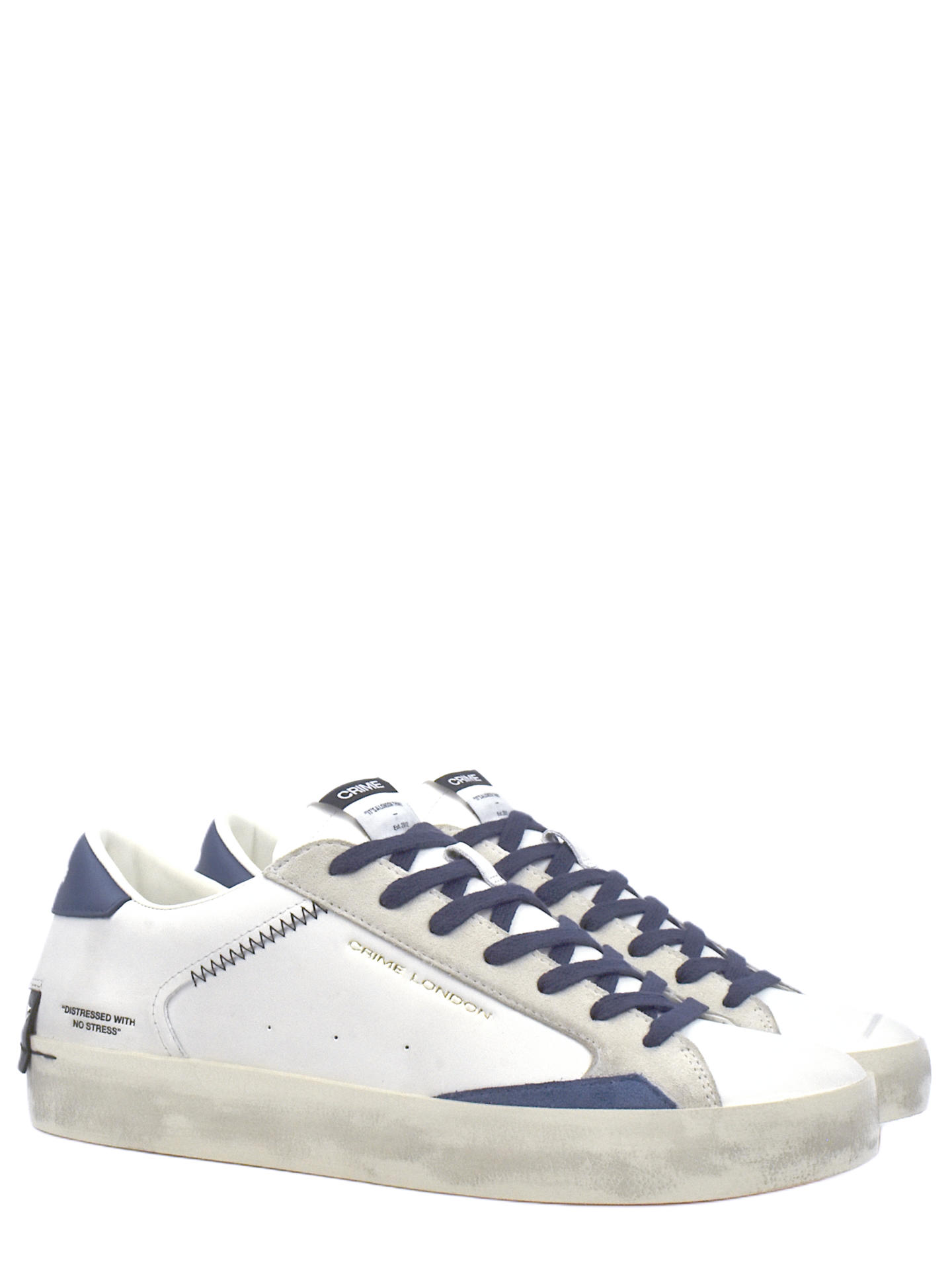 SNEAKERS CRIME LONDON 19003 BIANCO/BLU