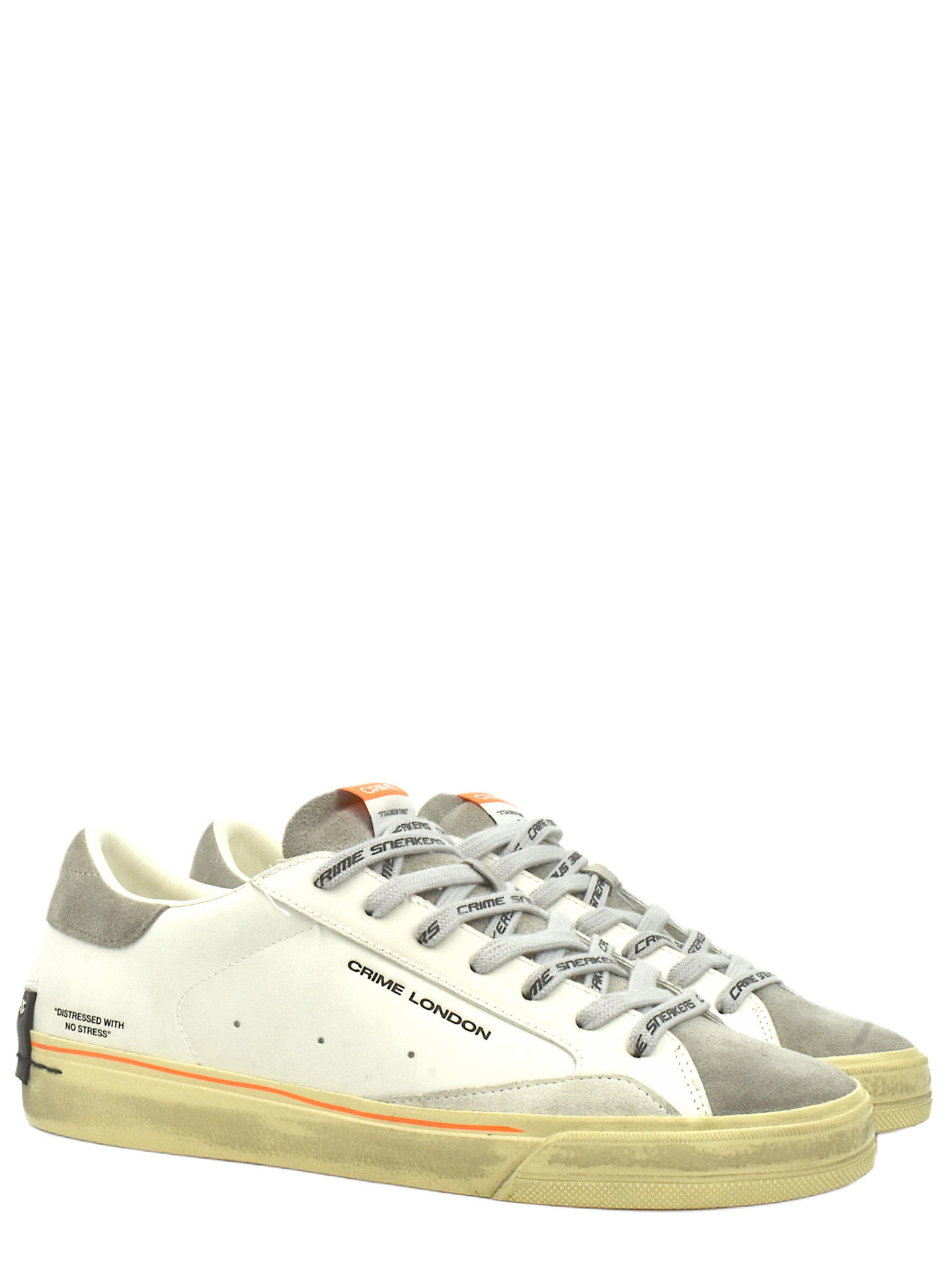 SNEAKERS CRIME LONDON 19054 GRIGIO/BIANCO