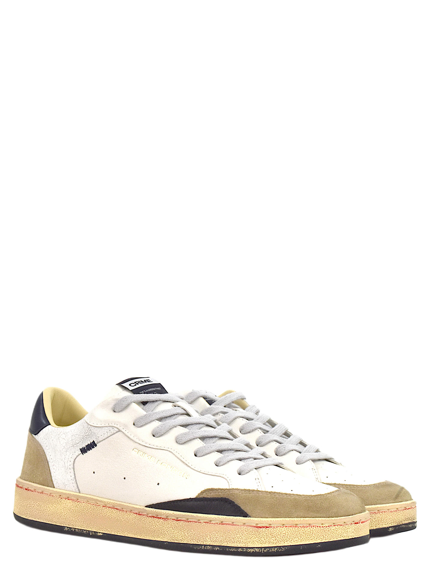 SNEAKERS CRIME LONDON 19201 BIANCO/BEIGE