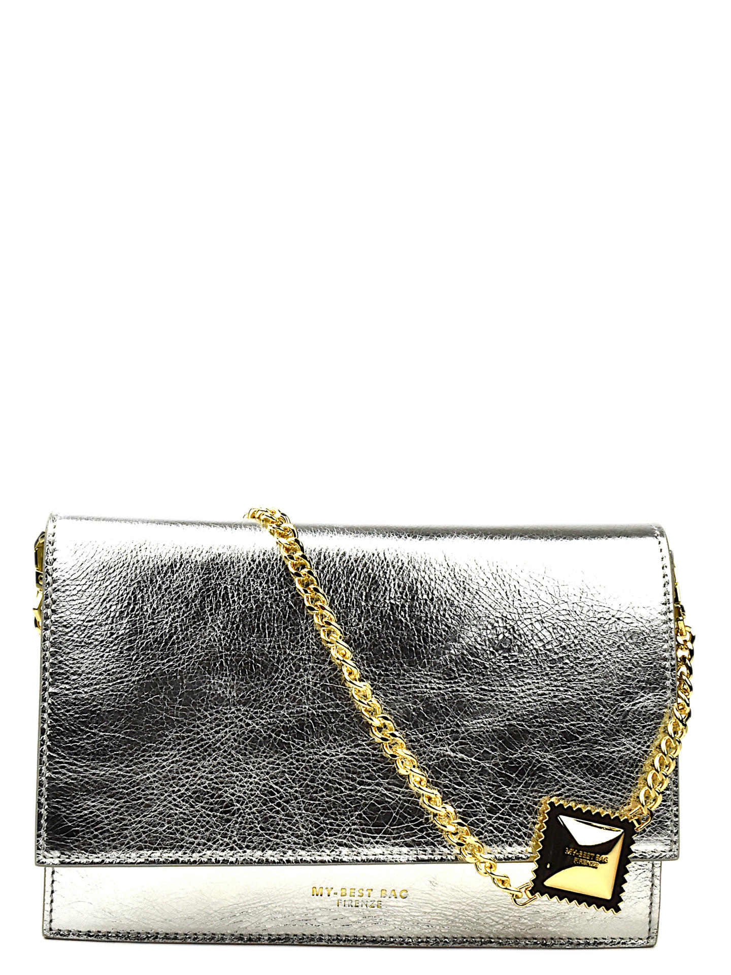 BORSA MY-BEST BAGS FIRENZE 2058L ARGENTO