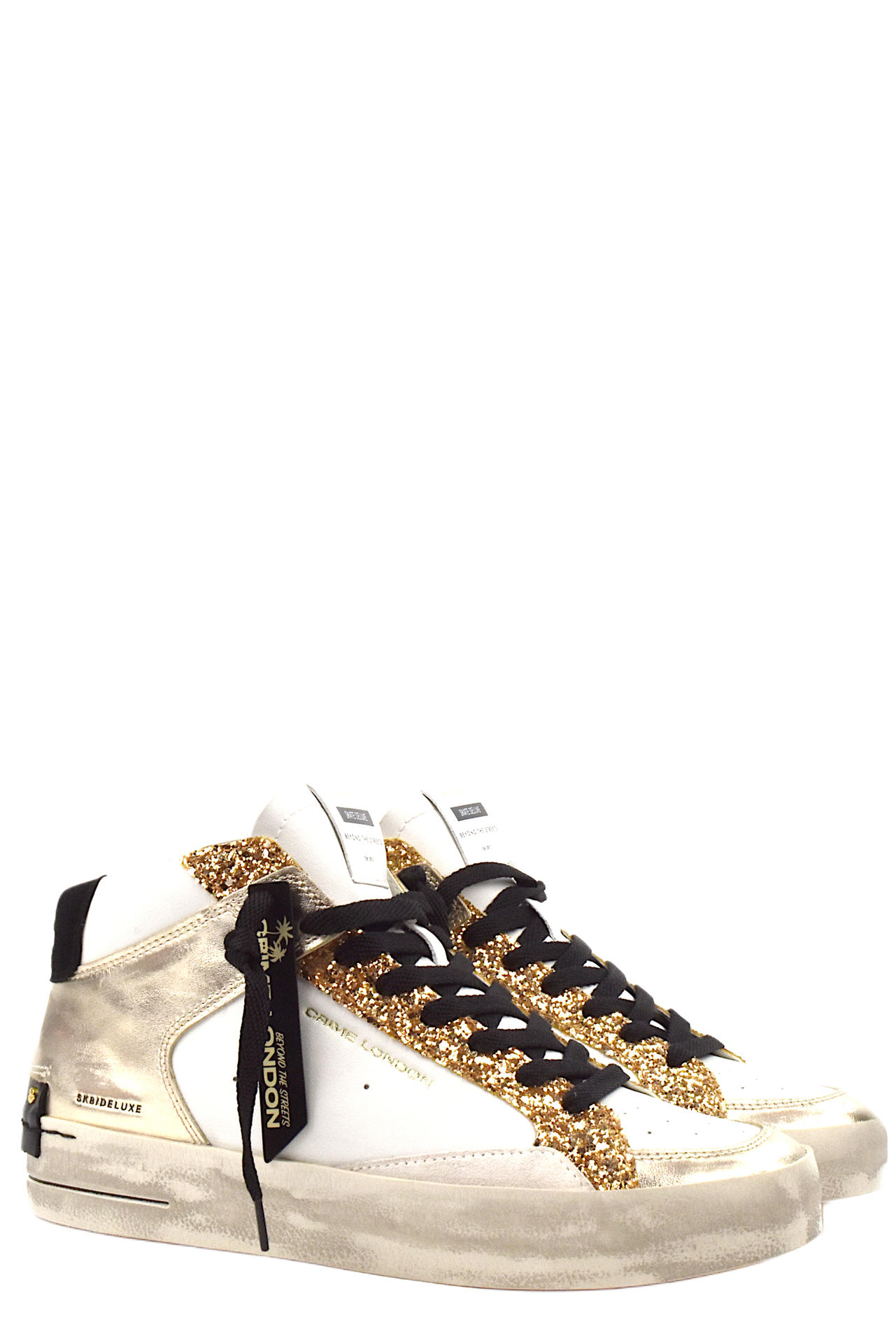 SNEAKERS CRIME LONDON 21150 BIANCO