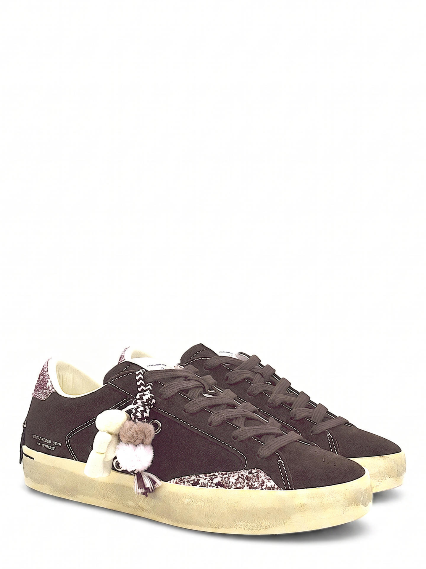 SNEAKERS CRIME LONDON 23006 MARRONE