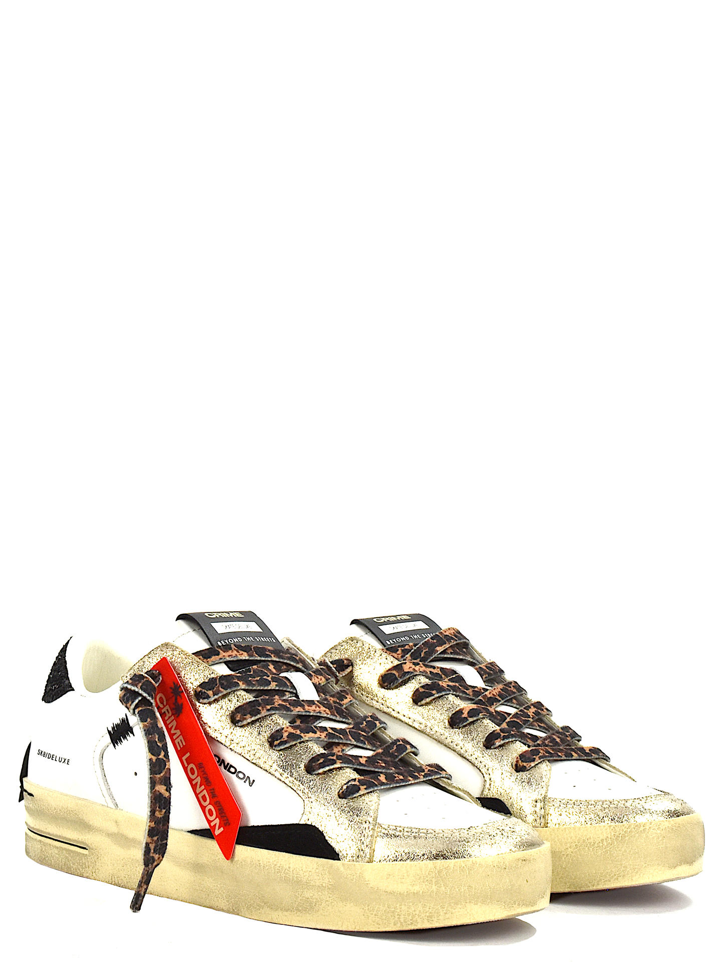 SNEAKERS CRIME LONDON 25113 BIANCO