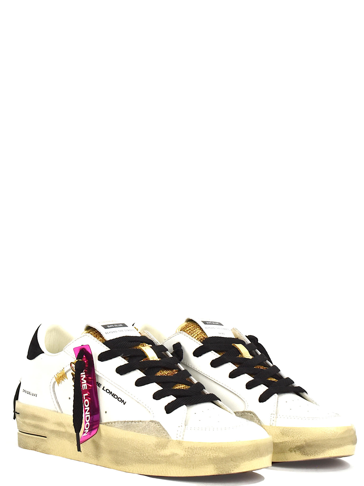 SNEAKERS CRIME LONDON 25192 BIANCO