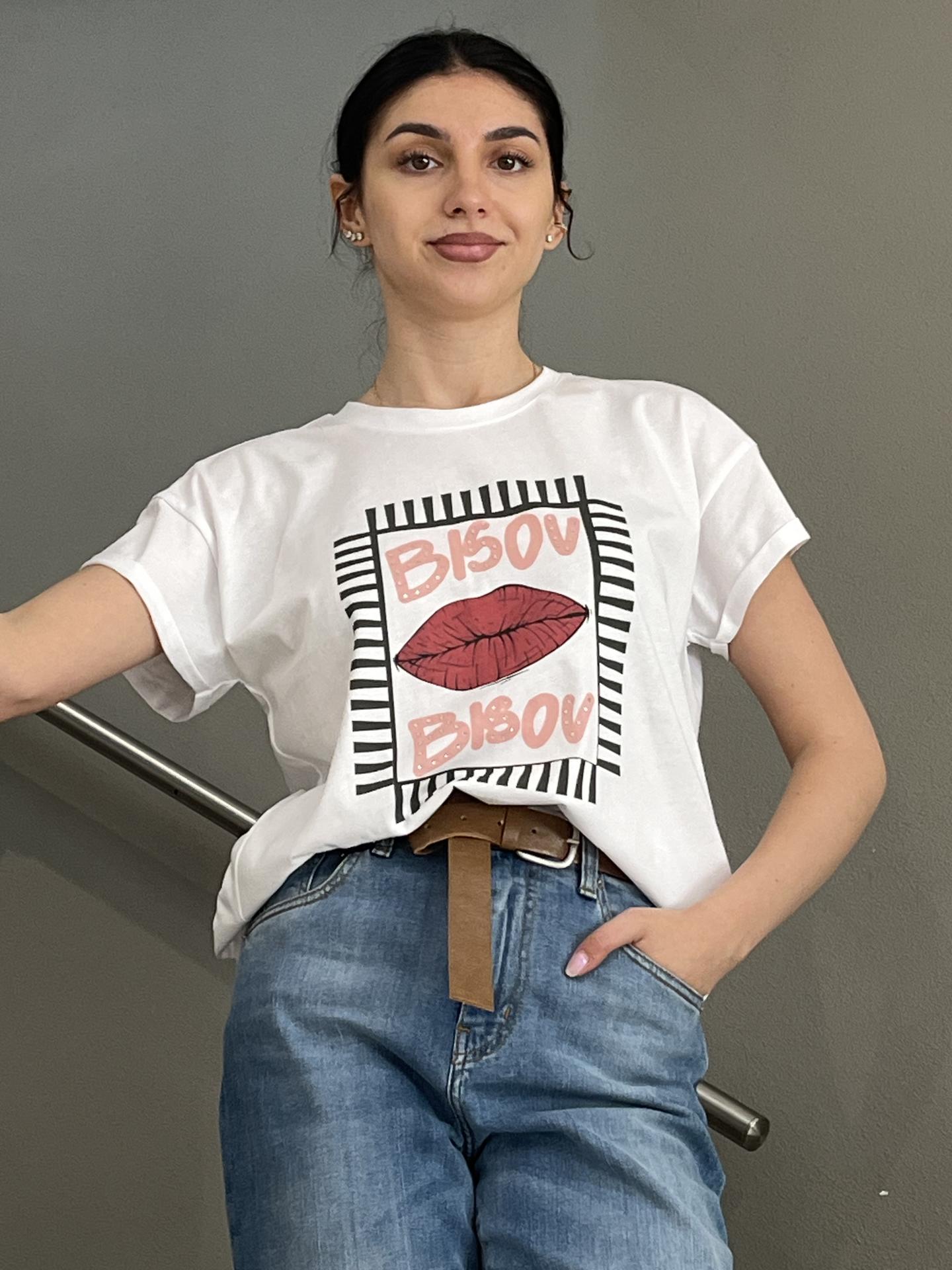 T-SHIRT TENSIONE IN FIRENZE 25M7830 BIANCO