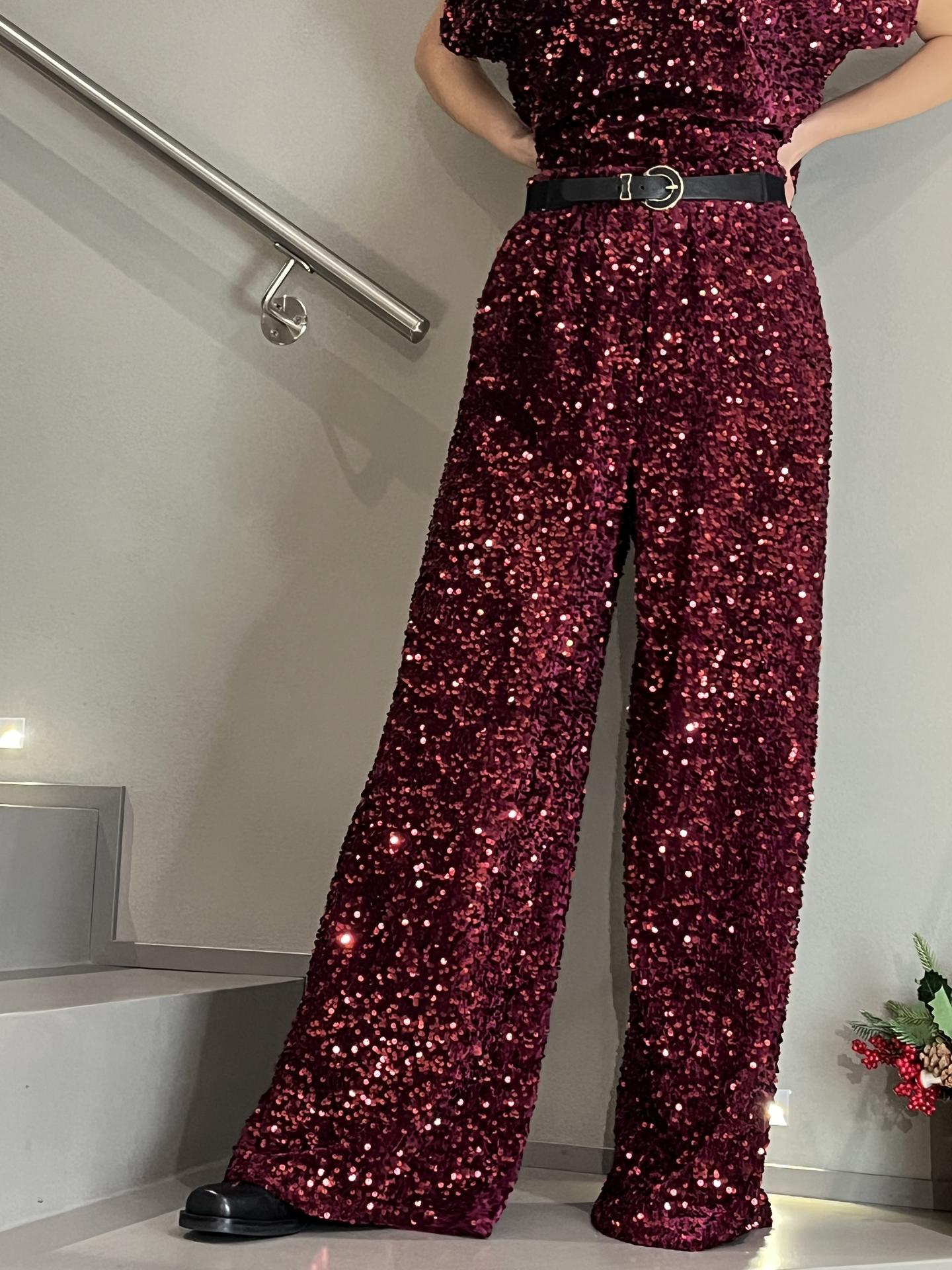 PANTALONE TENSIONE IN FIRENZE 25P47574 BORDEAUX