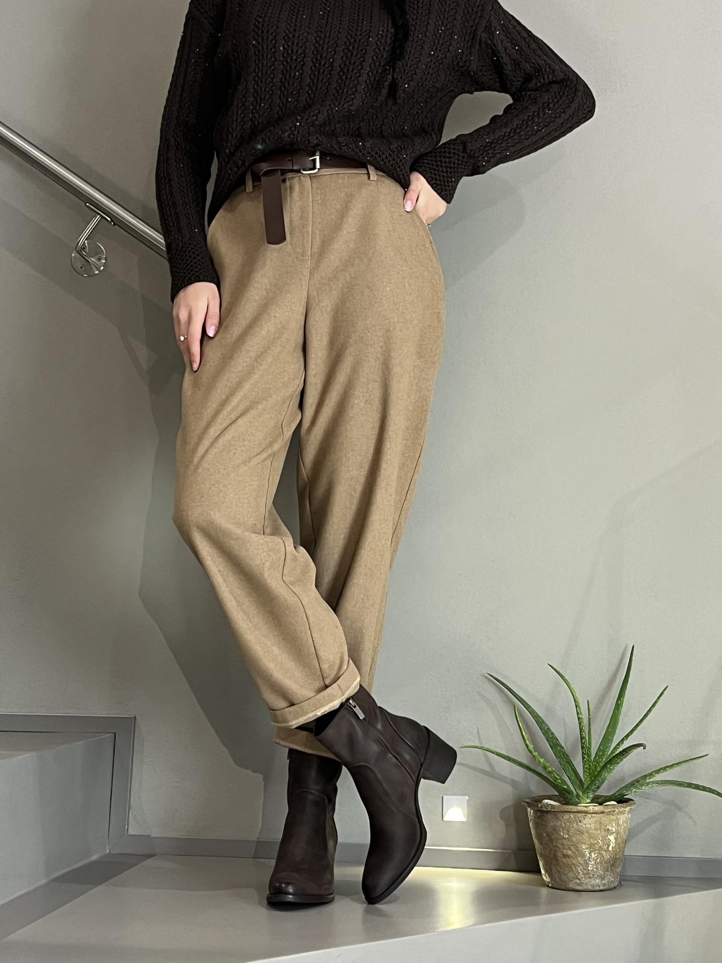 PANTALONE TENSIONE IN FIRENZE 25P4804 MARRONE