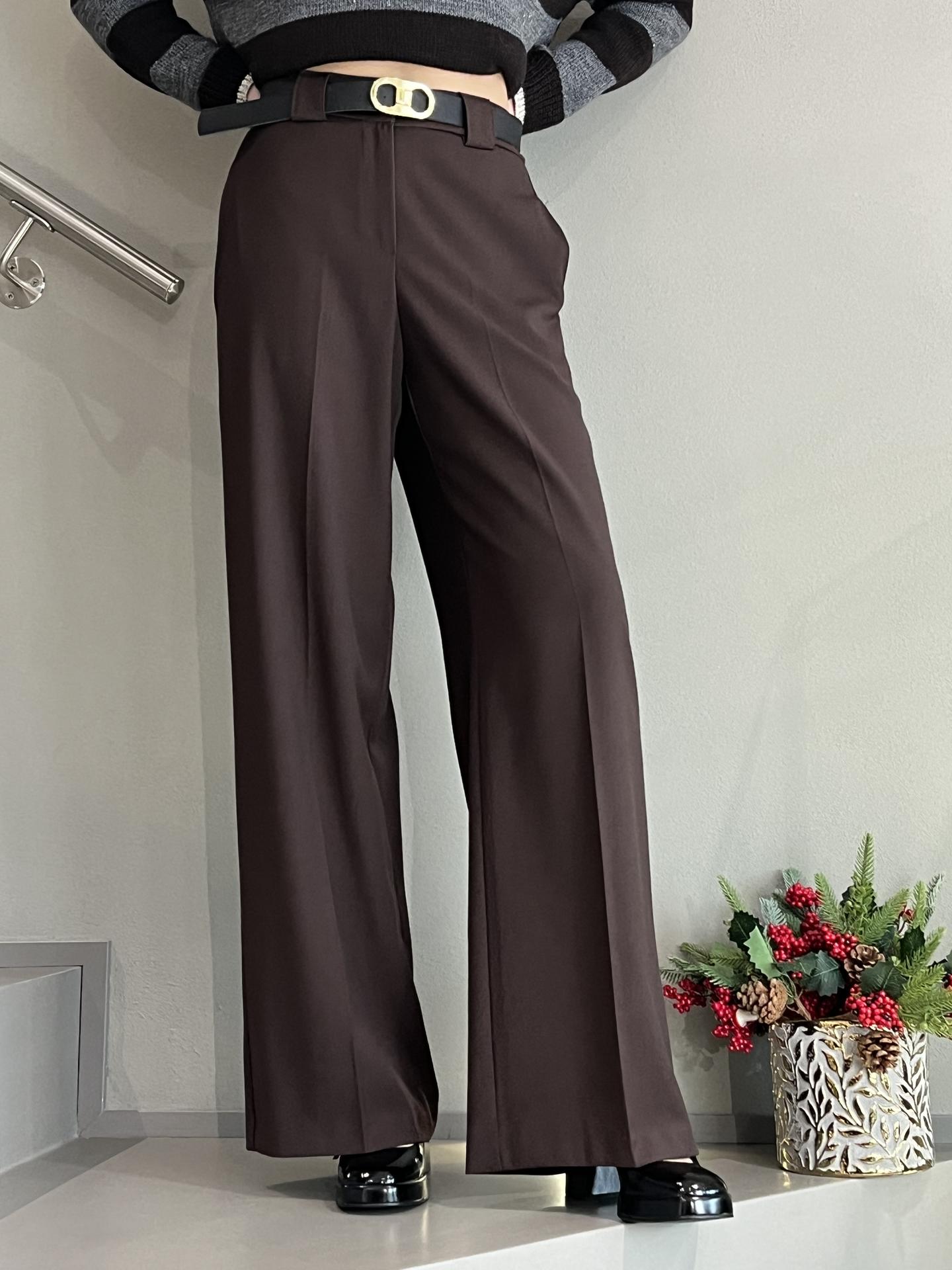 PANTALONE TENSIONE IN FIRENZE 25P4832 MARRONE