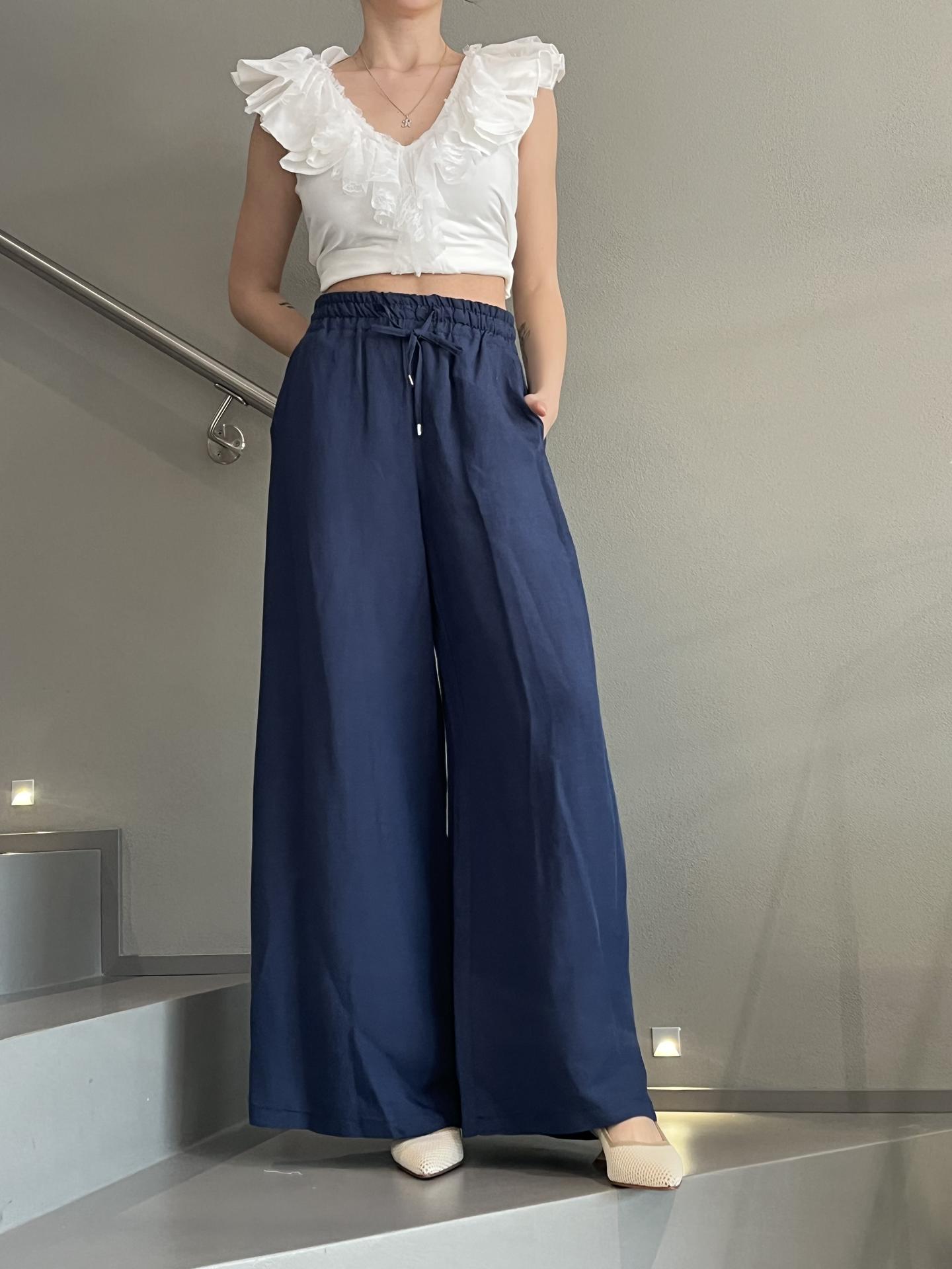 PANTALONE TENSIONE IN FIRENZE 25P7658 BLUE