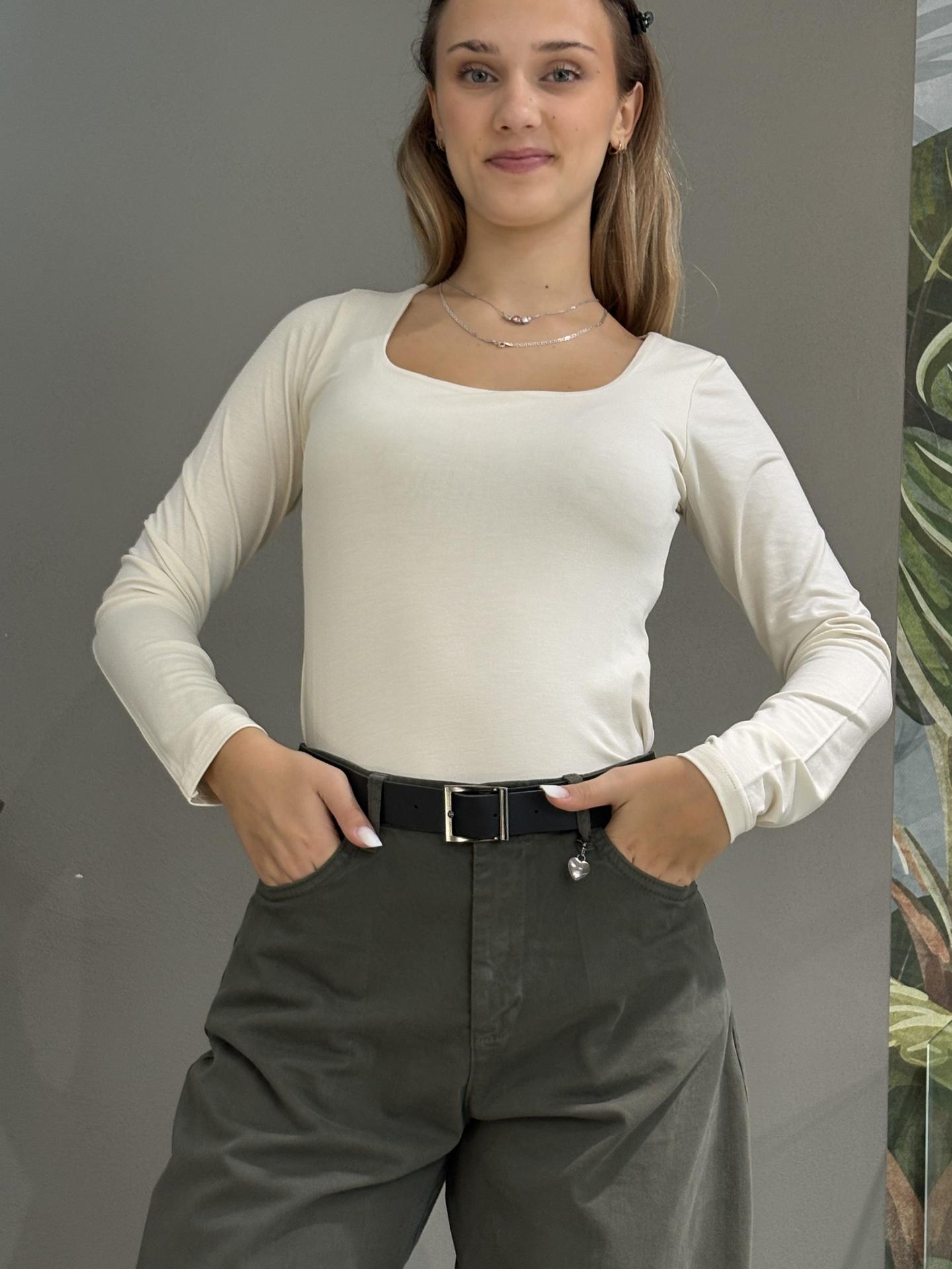 MAGLIA SUSY MIX 260802 BIANCO