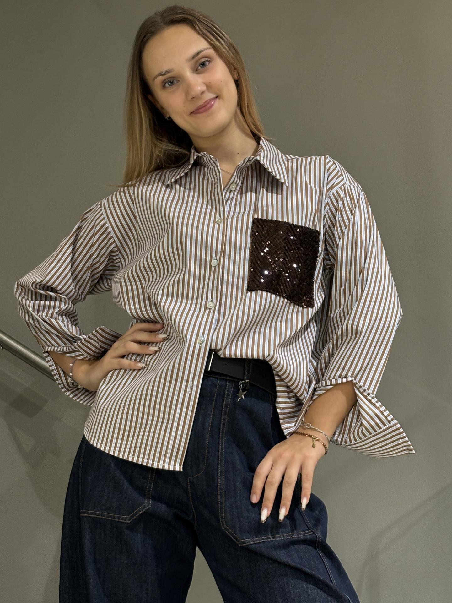 CAMICIA SUSY MIX 26247Z1 MARRONE
