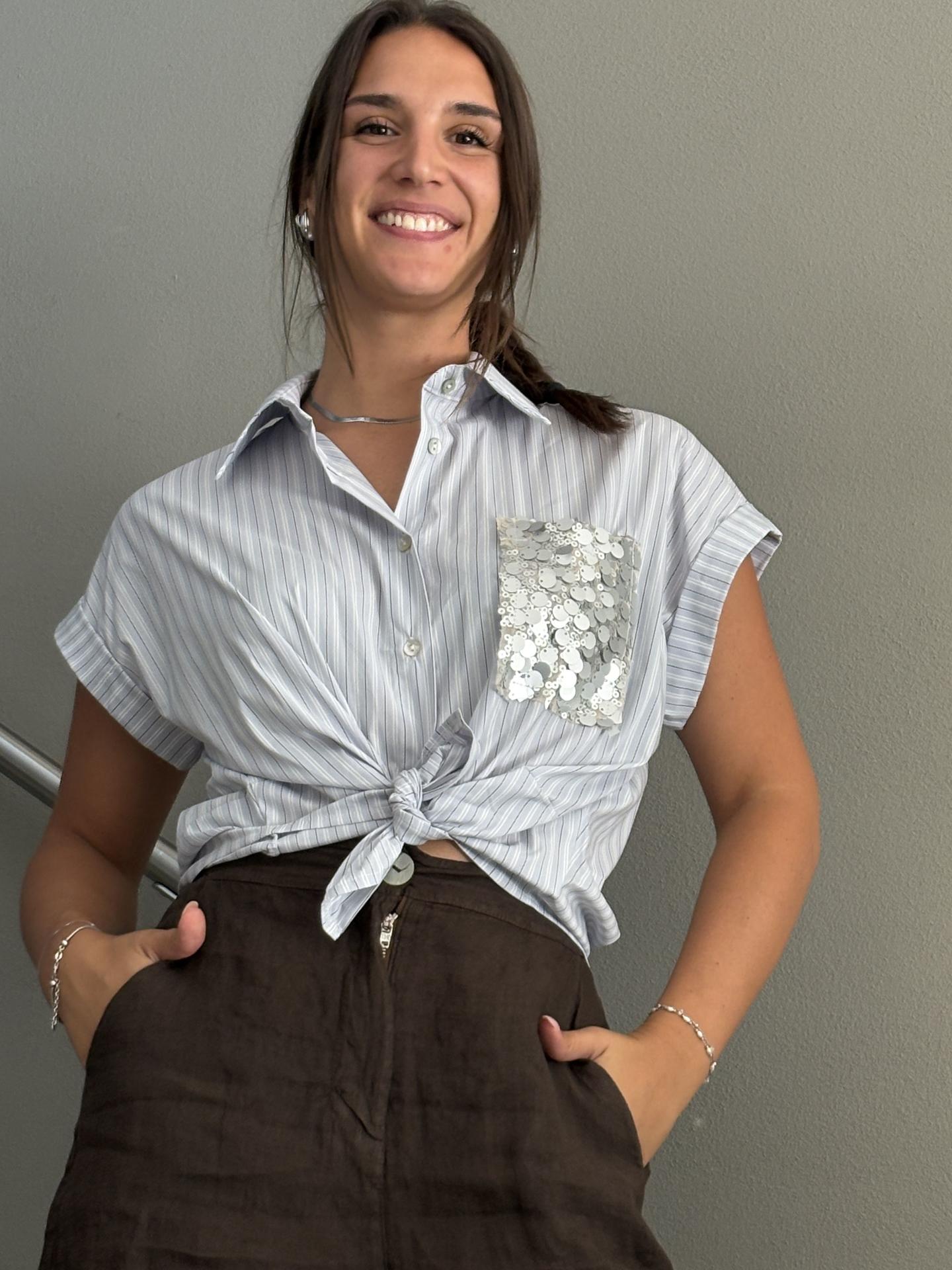 CAMICIA SUSY MIX 26322 AZZURRO