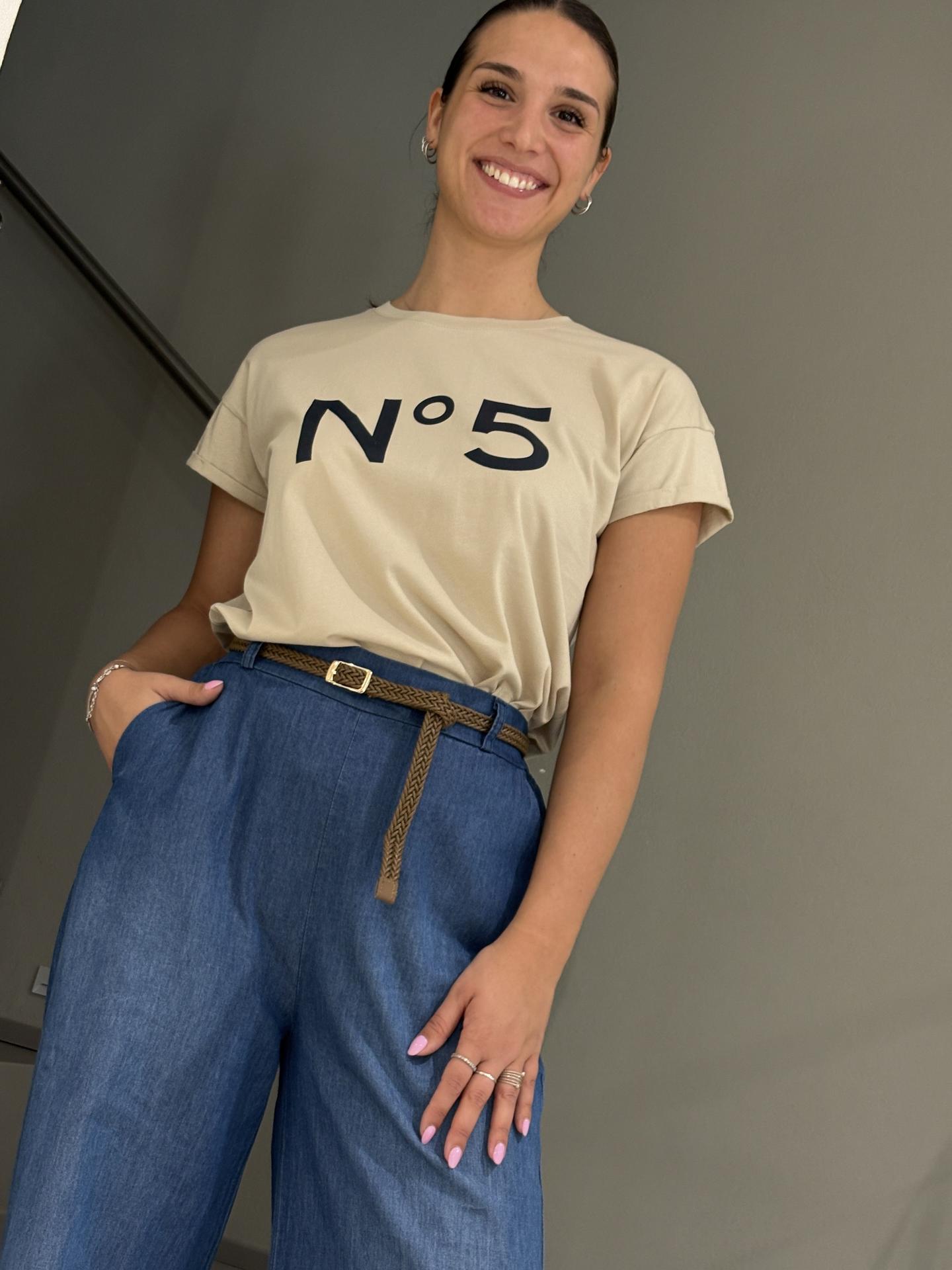 T-SHIRT TENSIONE IN FIRENZE 26M4385 BEIGE