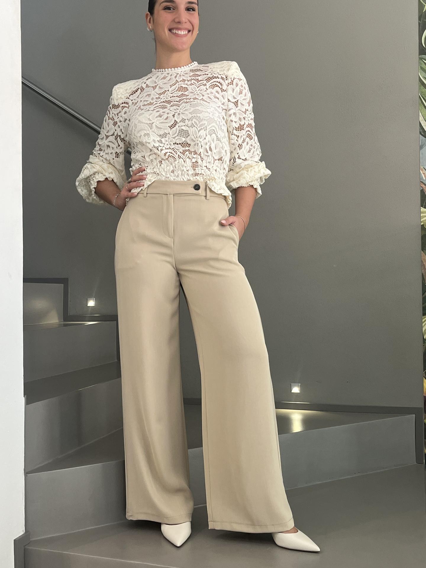 PANTALONE TENSIONE IN FIRENZE 26P4174 BEIGE