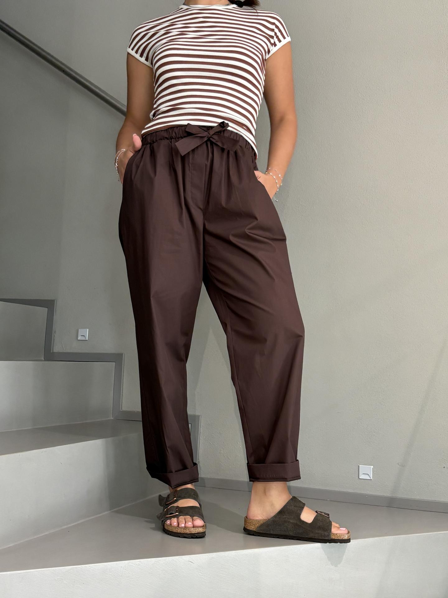 PANTALONE MOTEL 26P4799 MARRONE