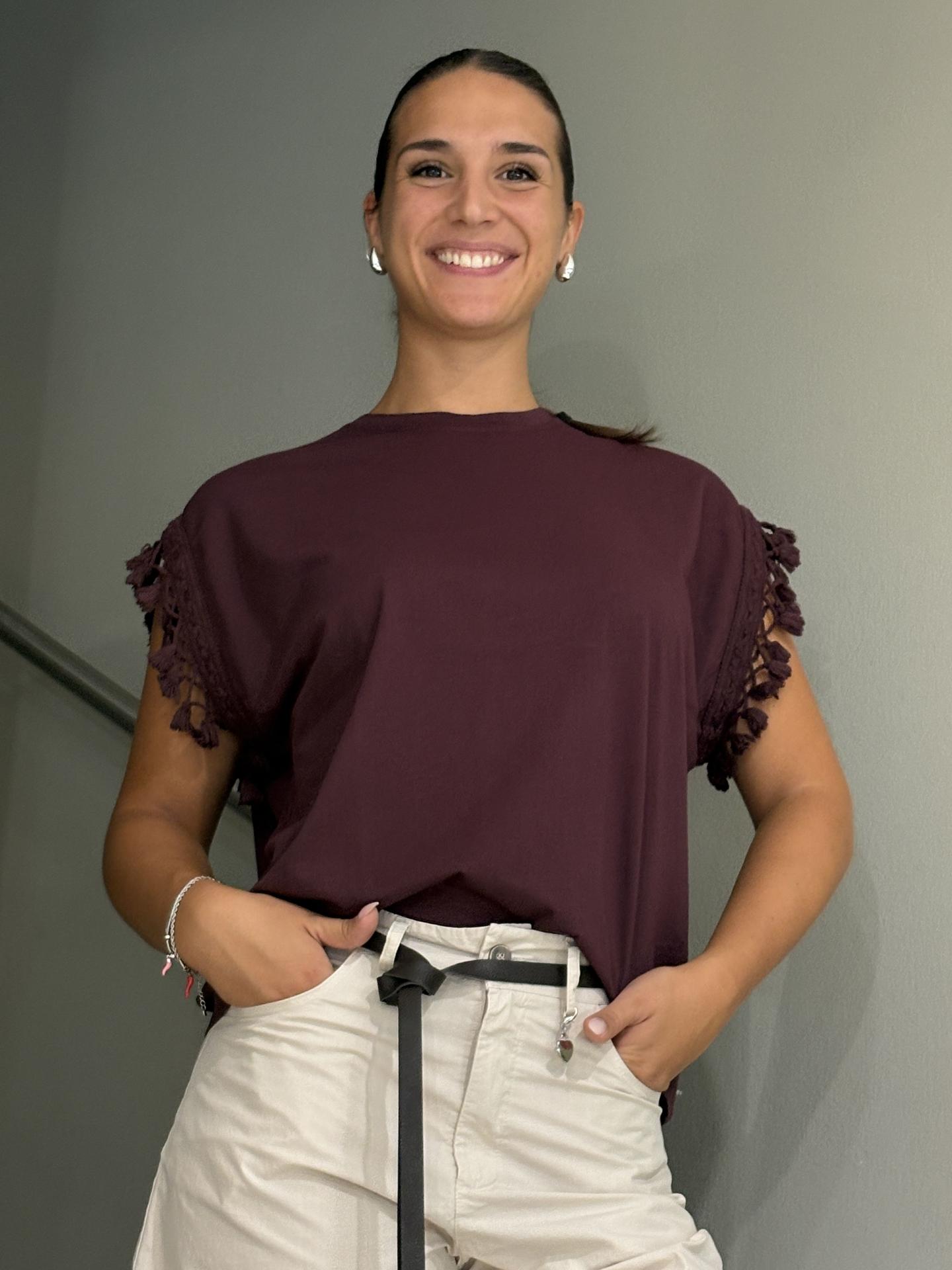 T-SHIRT SUSY MIX 2721 BORDEAUX