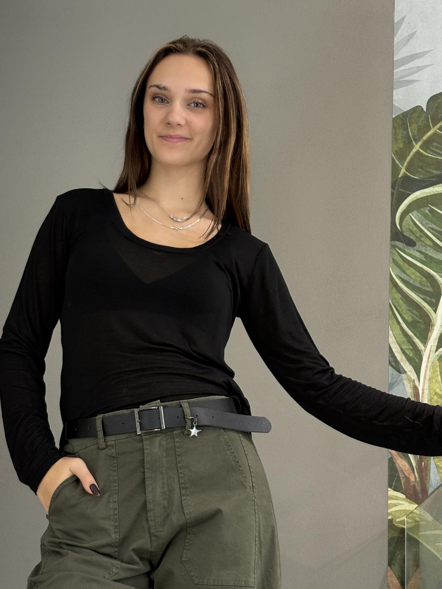 MAGLIA SUSY MIX 2784 NERO