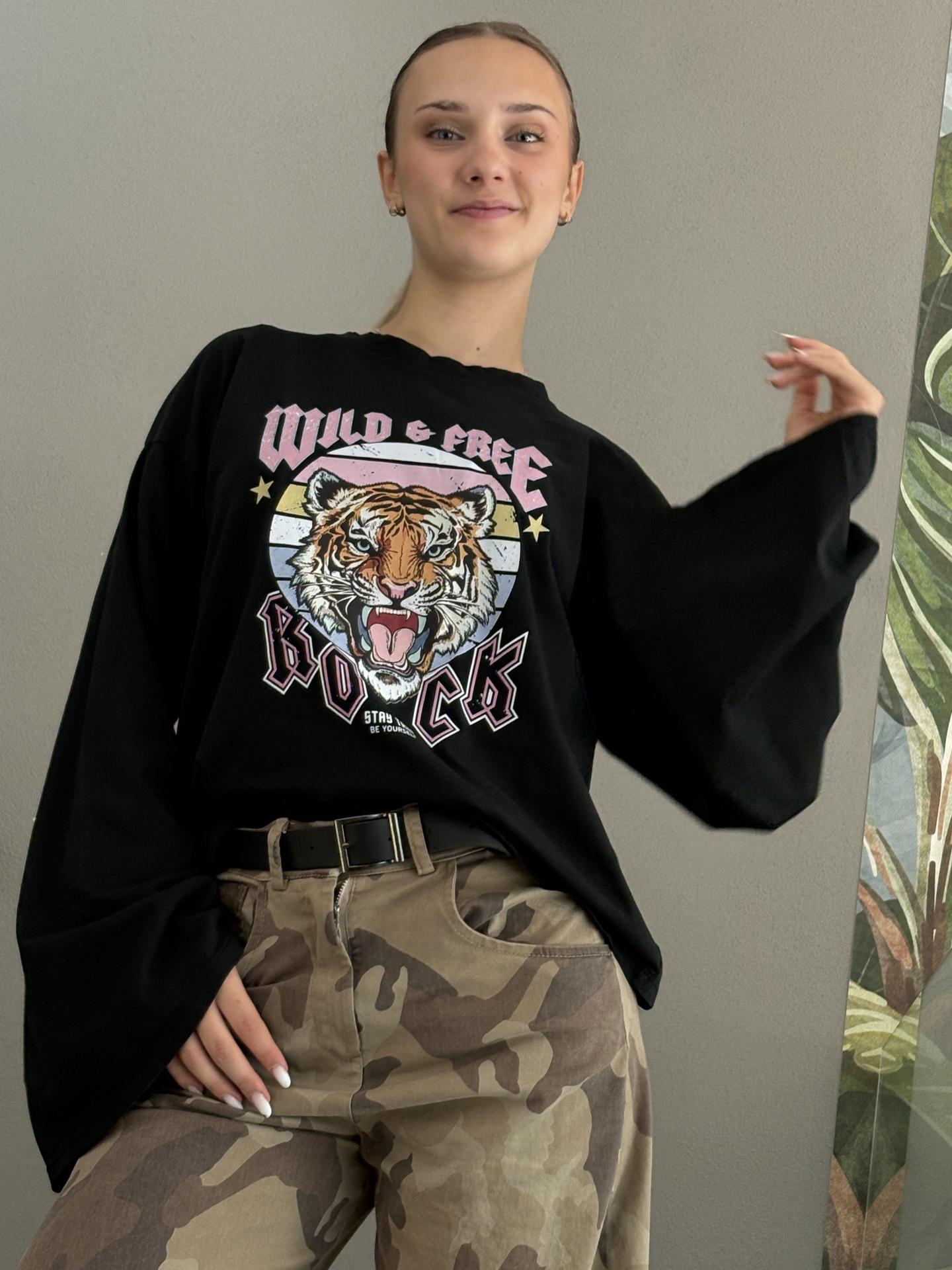 T-SHIRT SUSY MIX 281M NERO