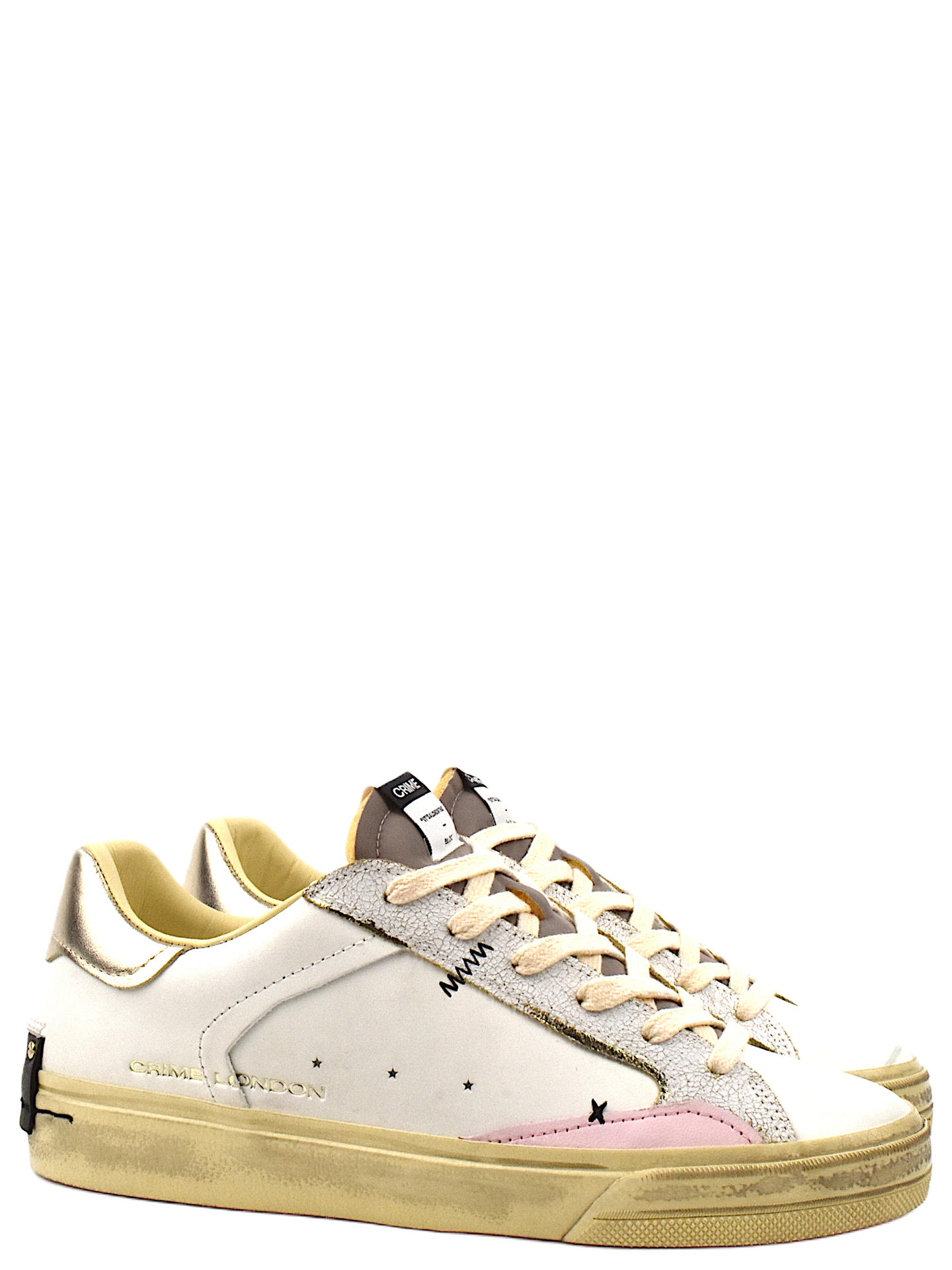 SENZA STRINGHE CRIME LONDON 29070 BIANCO