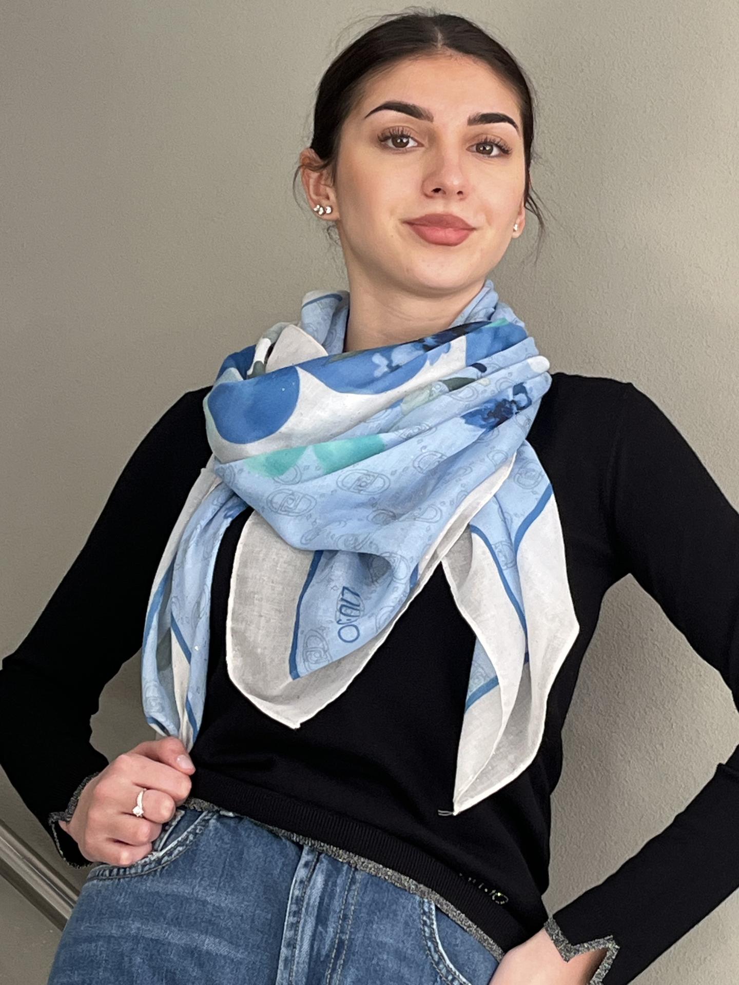 FOULARD LIU.JO ACCESSORIES 2A5036 AZZURRO