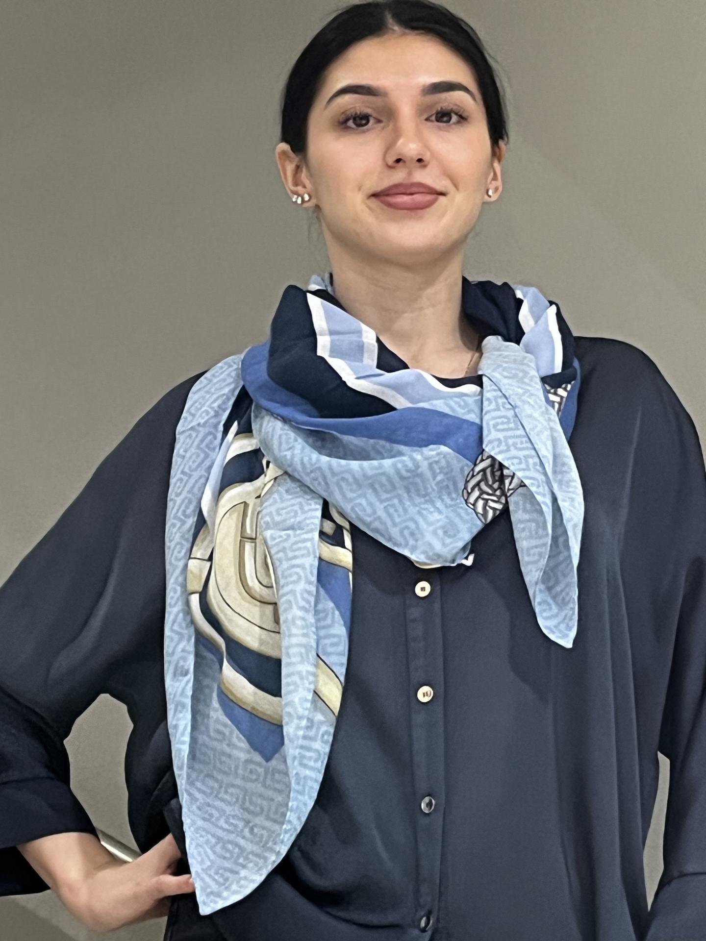 FOULARD LIU.JO ACCESSORIES 2A6049 AZZURRO