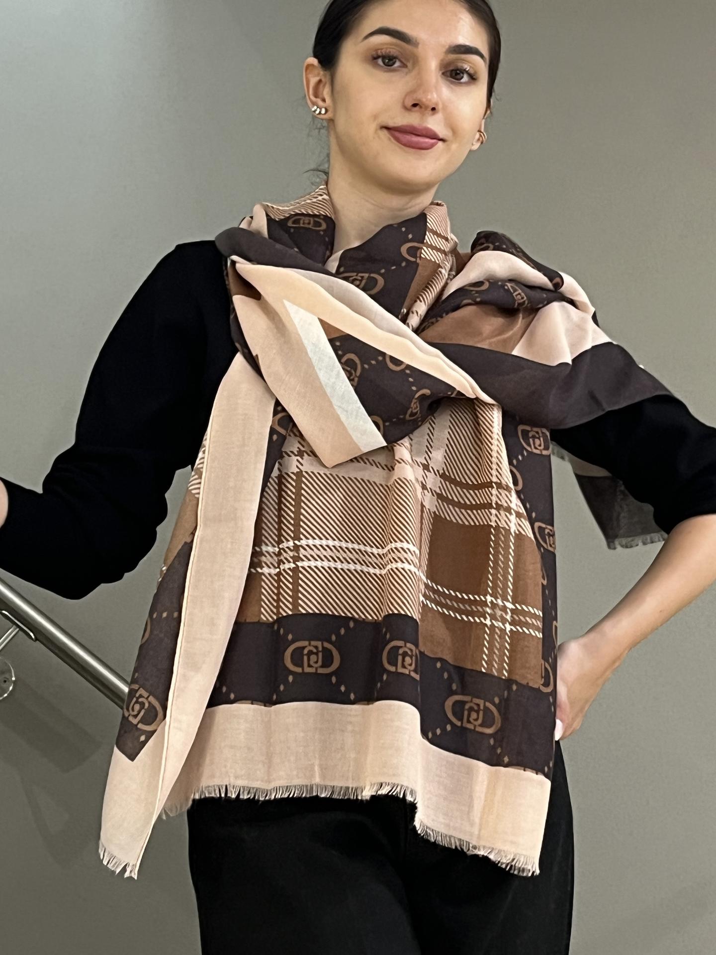 FOULARD LIU.JO ACCESSORIES 2F5072 MARRONE