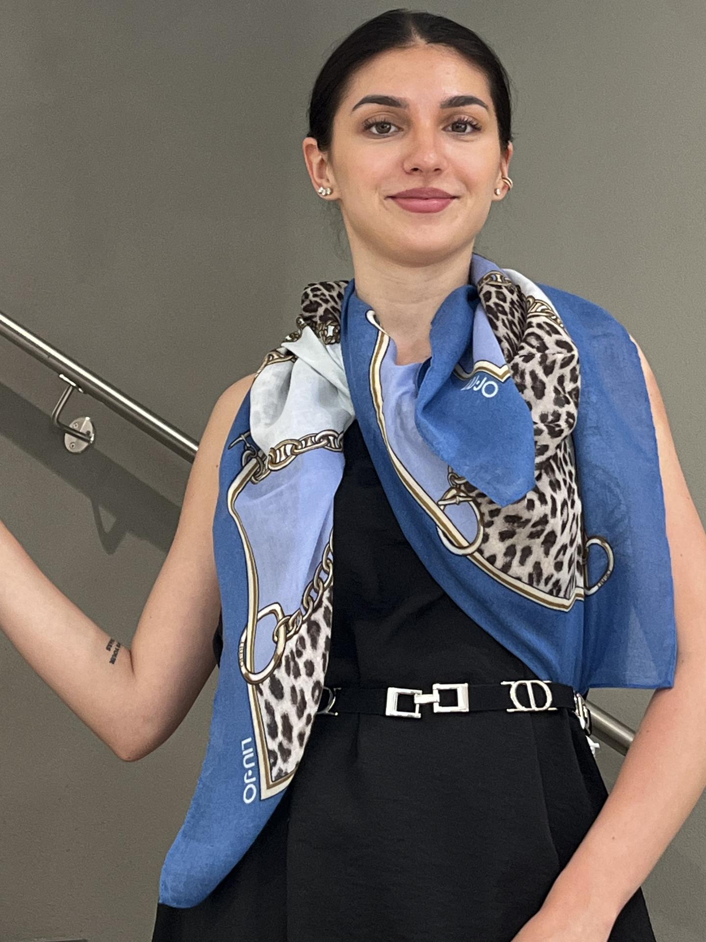 FOULARD LIU.JO ACCESSORIES 2F5074 AZZURRO