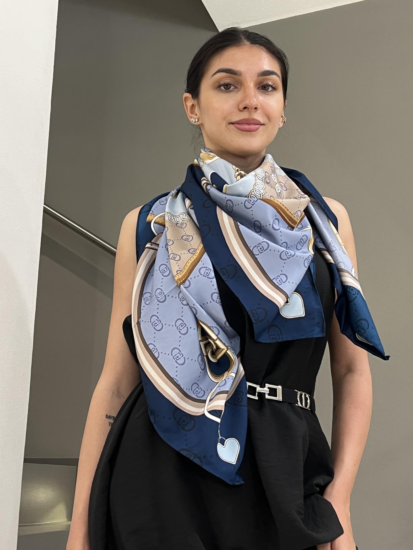 FOULARD LIU.JO ACCESSORIES 2F5078 BLUE
