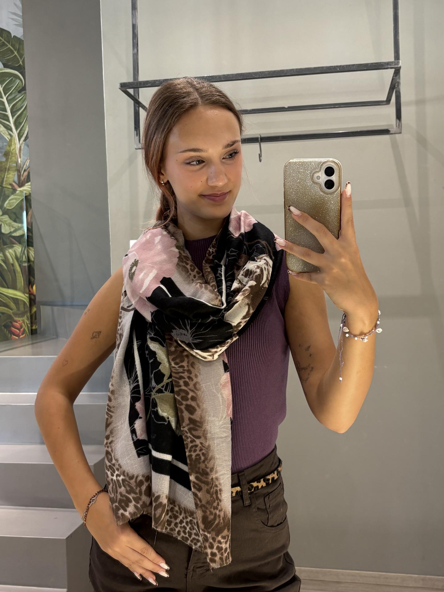 FOULARD LIU.JO ACCESSORIES 2F6065 CAMMELLO