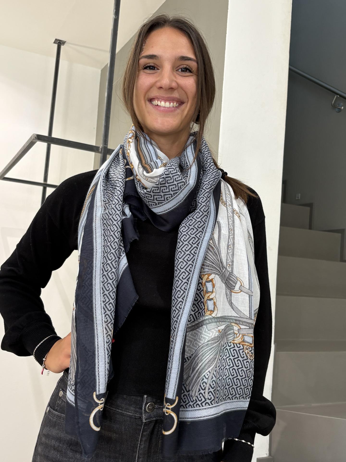FOULARD LIU.JO ACCESSORIES 2F6072 BLUE