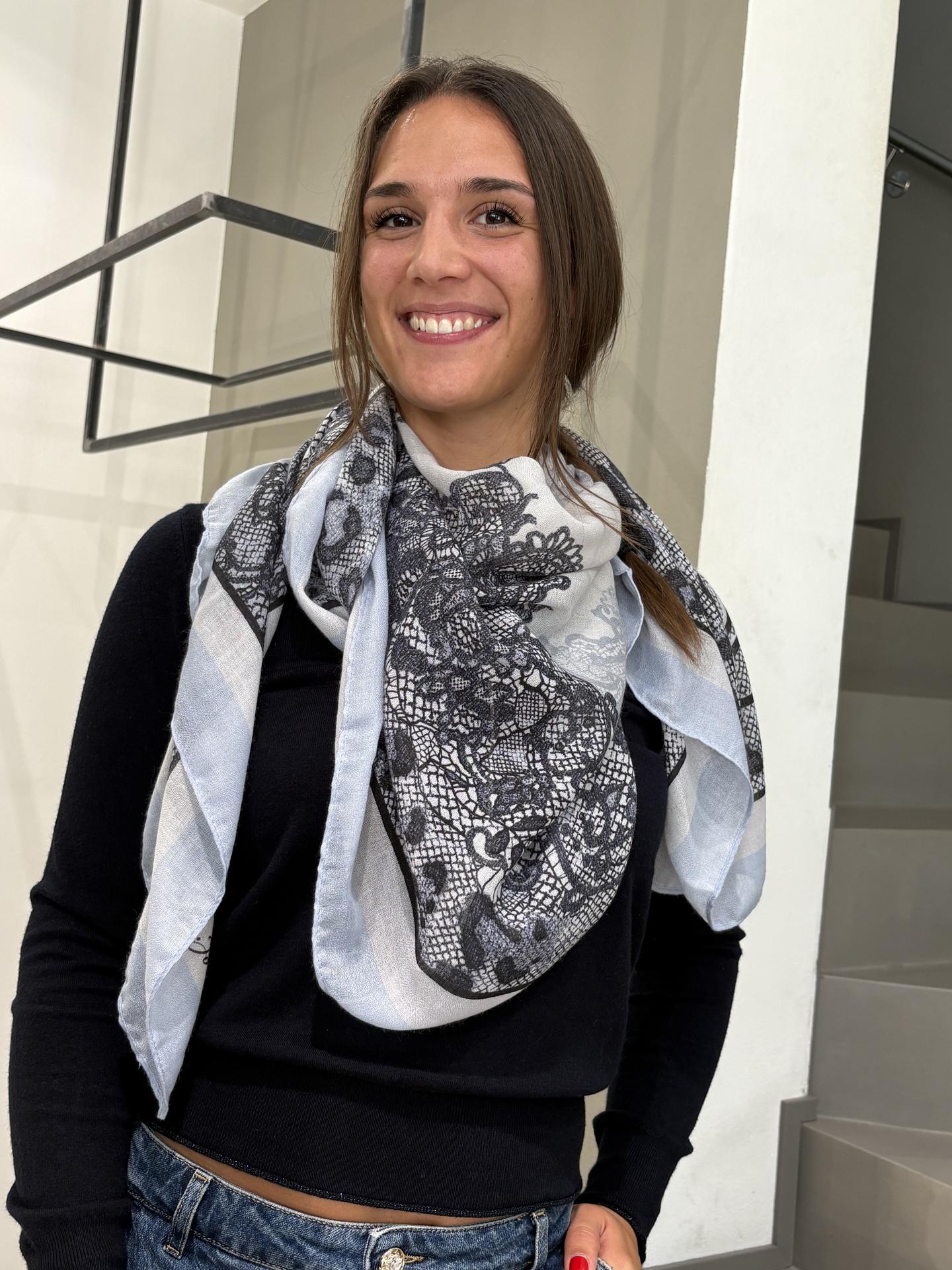 FOULARD LIU.JO ACCESSORIES 2F6073 BLUE