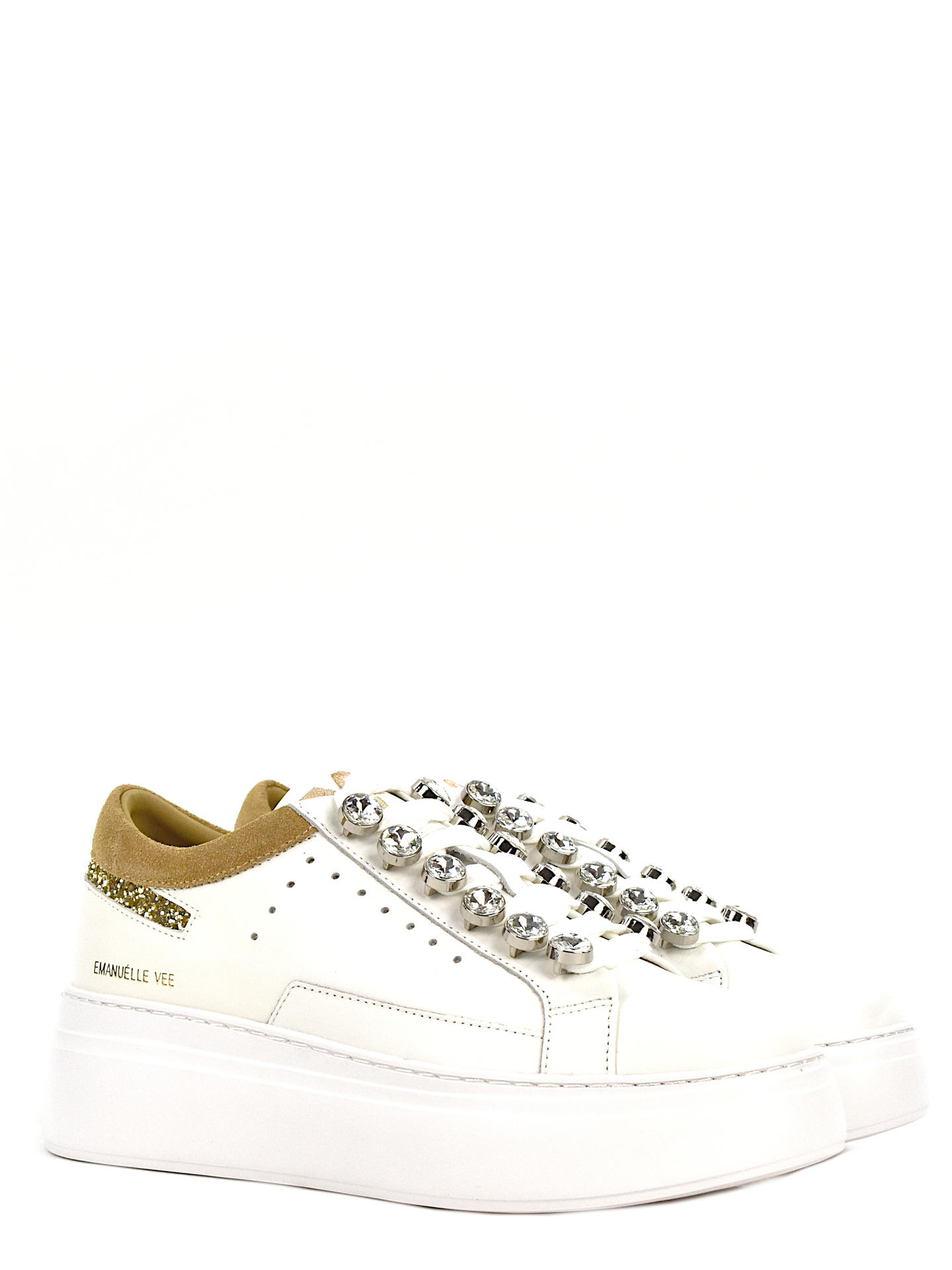 SNEAKERS EMANUELLE VEE 30212 BIANCO/BEIGE