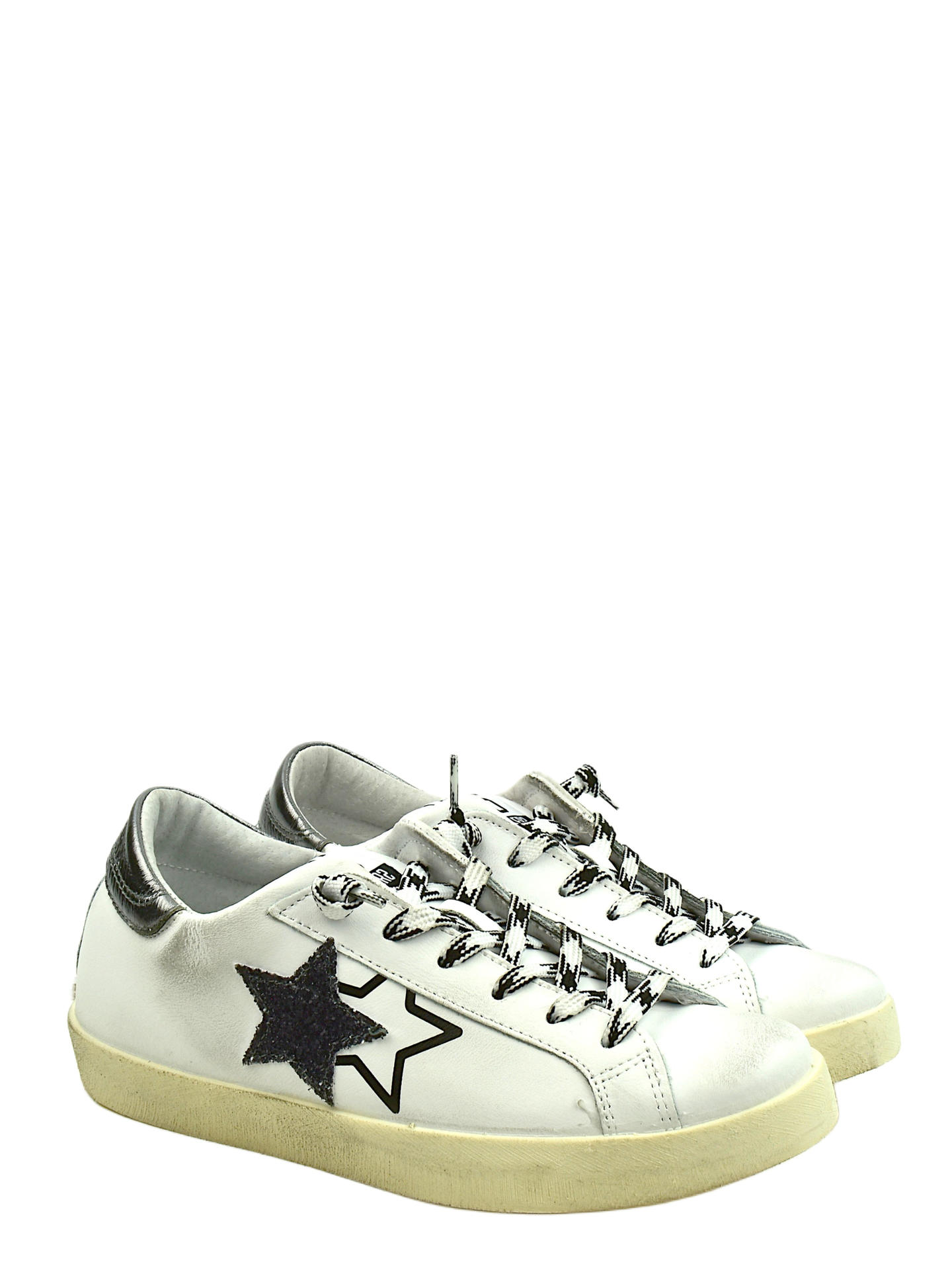 SNEAKERS 2STAR 5282 BIANCO/ARGENTO