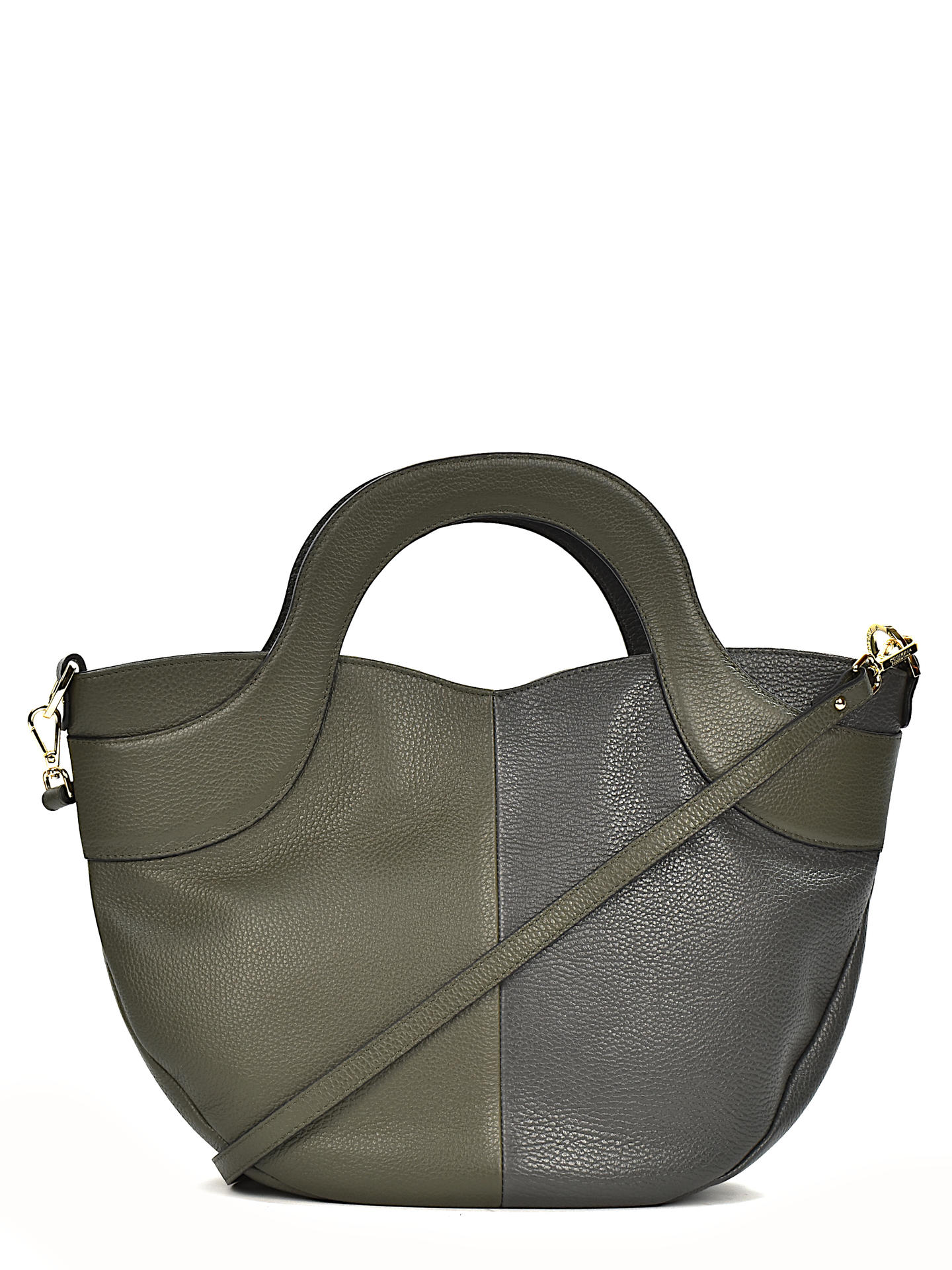 BORSA CUOIERIA FIORENTINA 5978 GRIGIO/VERDE