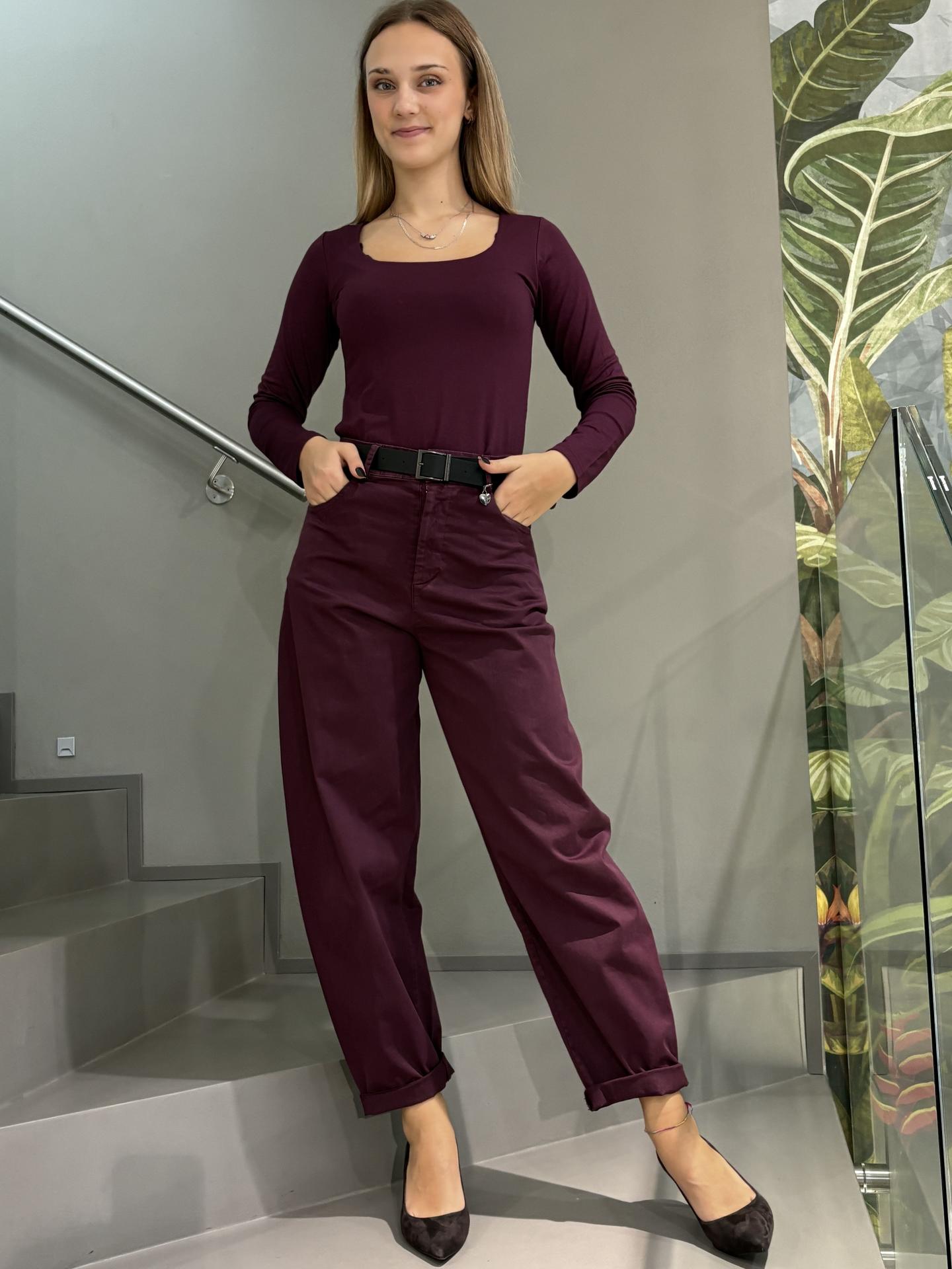 PANTALONE SUSY MIX 60285PMTR BORDEAUX